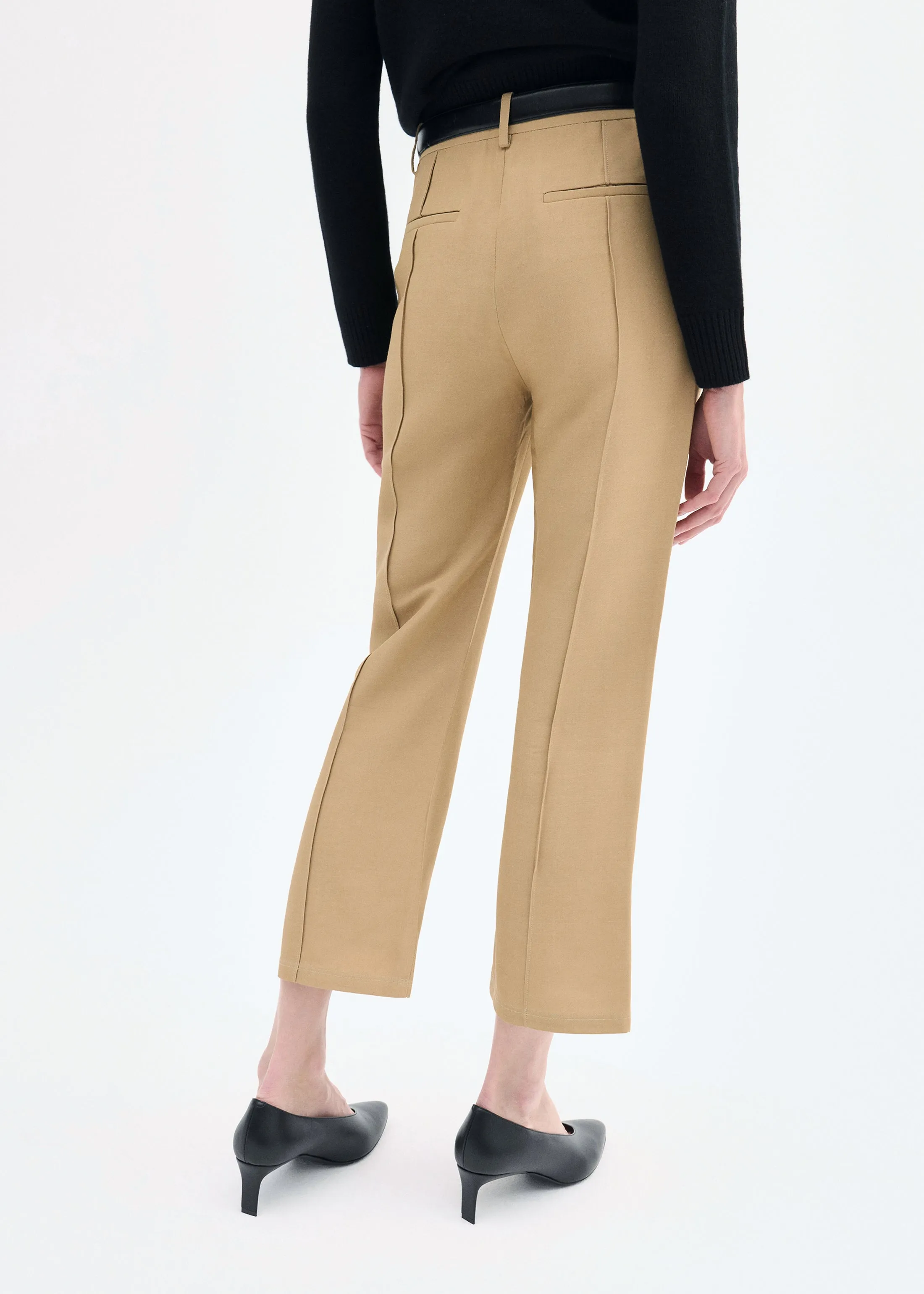 Cropped Flared Pant - Camel sold by CO product image thumbnail 3