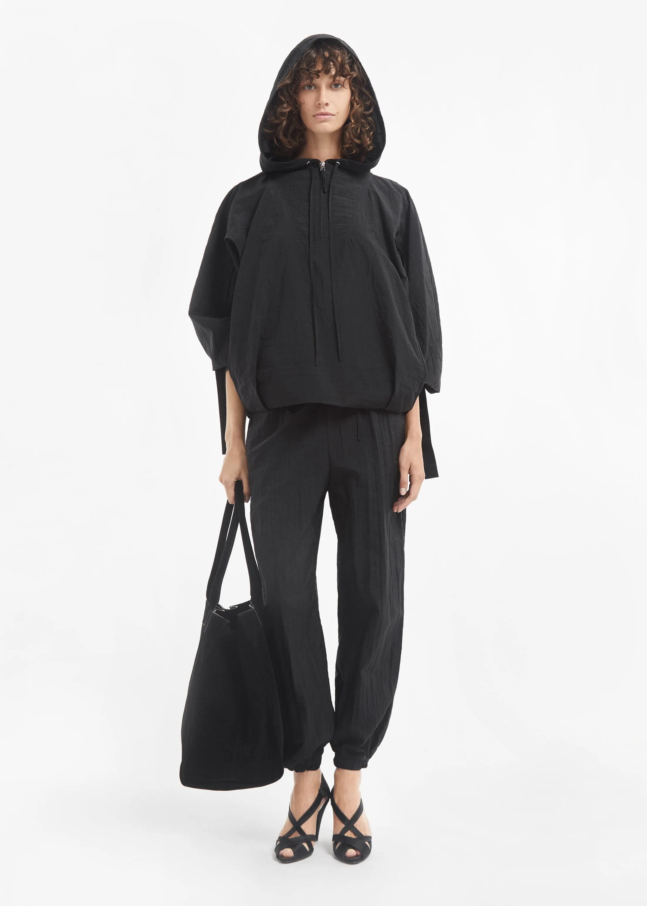 Large Tote Bag in Suede - Black sold by CO product image thumbnail 5