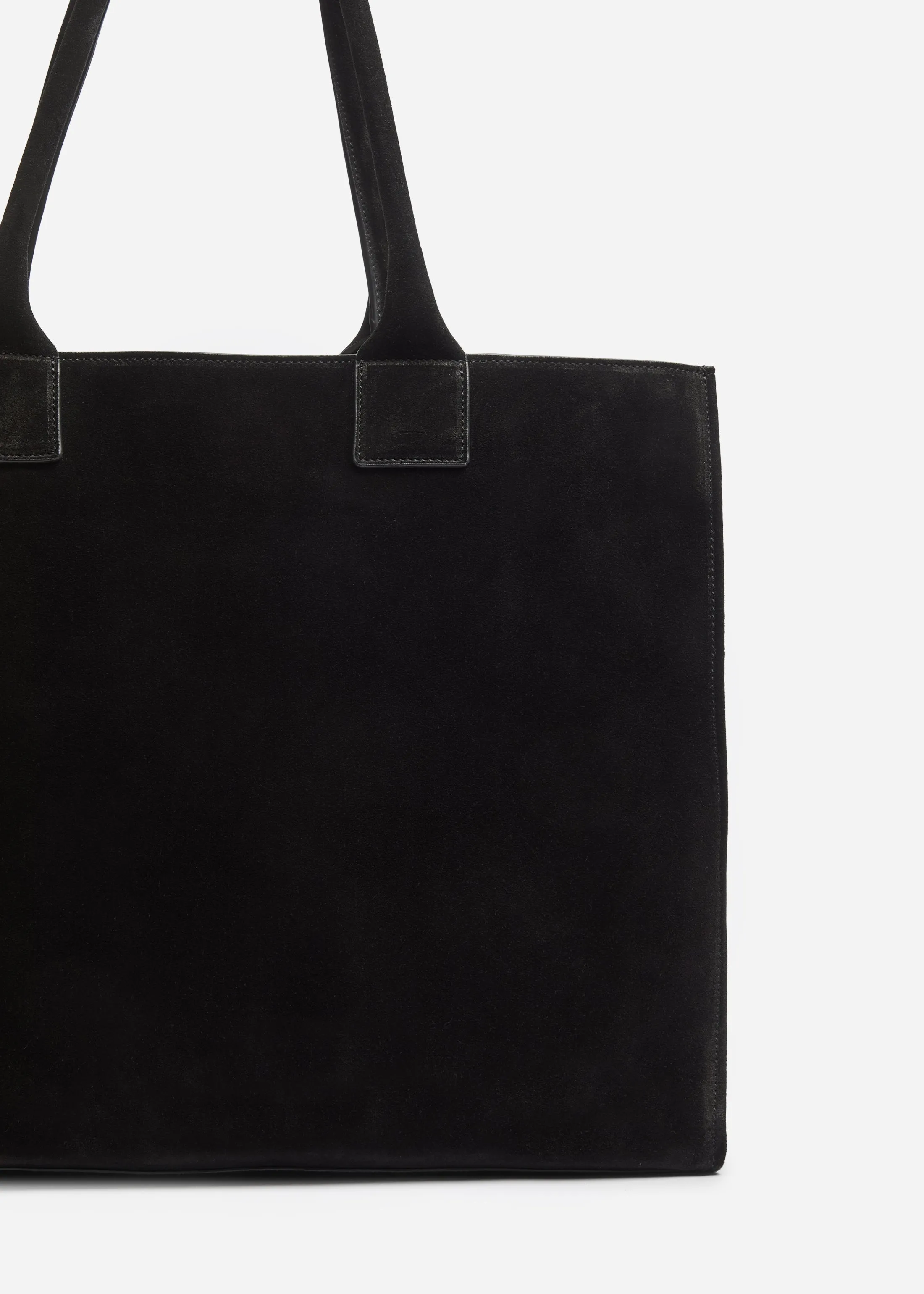 Large Tote Bag in Suede - Black sold by CO product image thumbnail 2