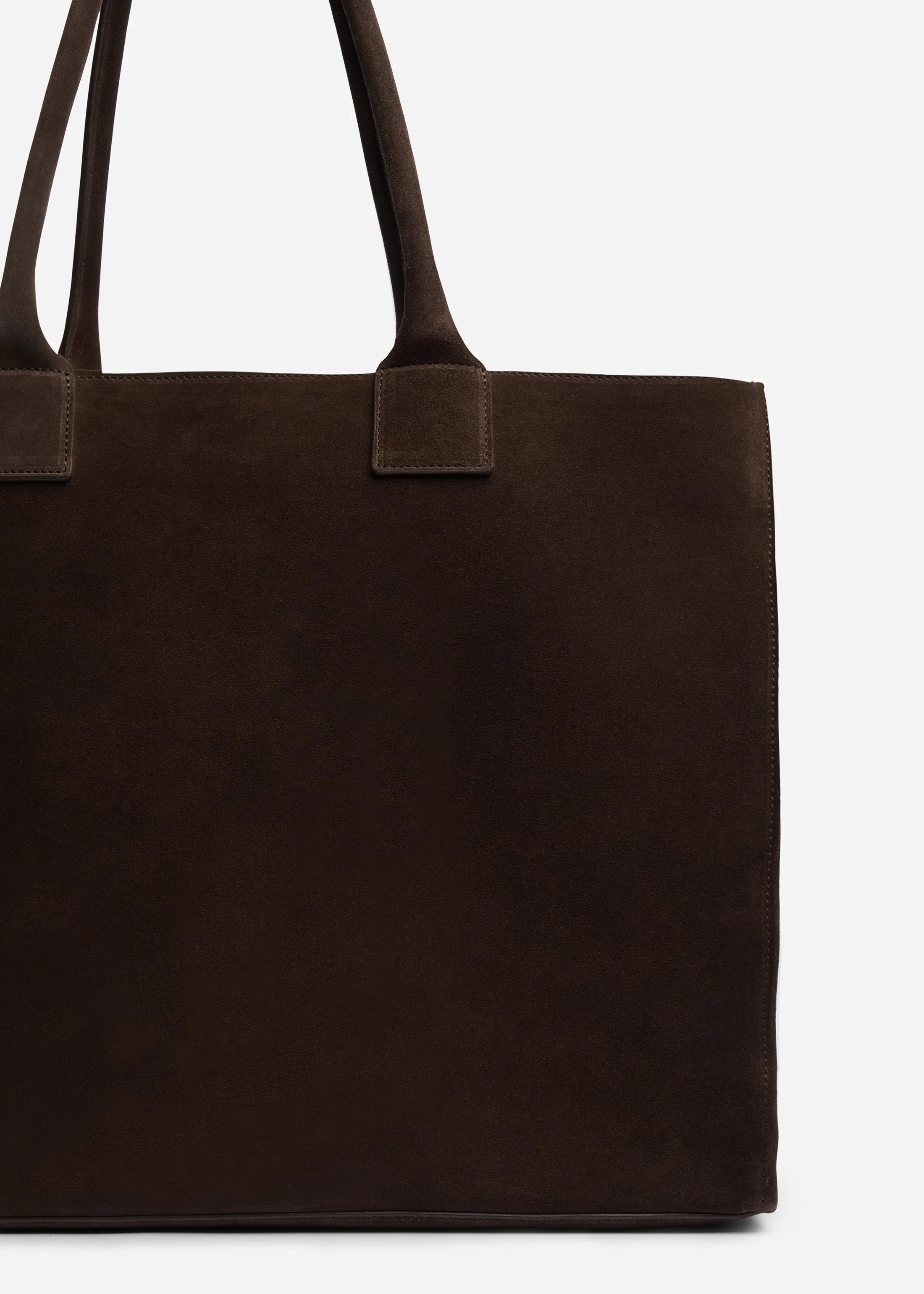 Large Tote Bag in Suede - Chocolate sold by CO product image thumbnail 2