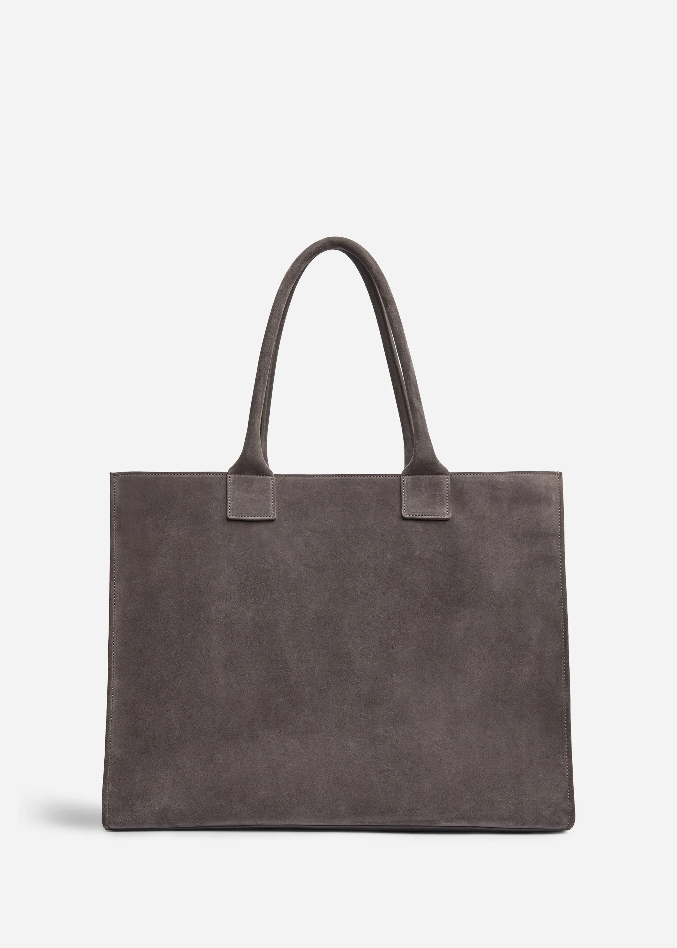 Large Tote Bag in Suede - Grey sold by CO