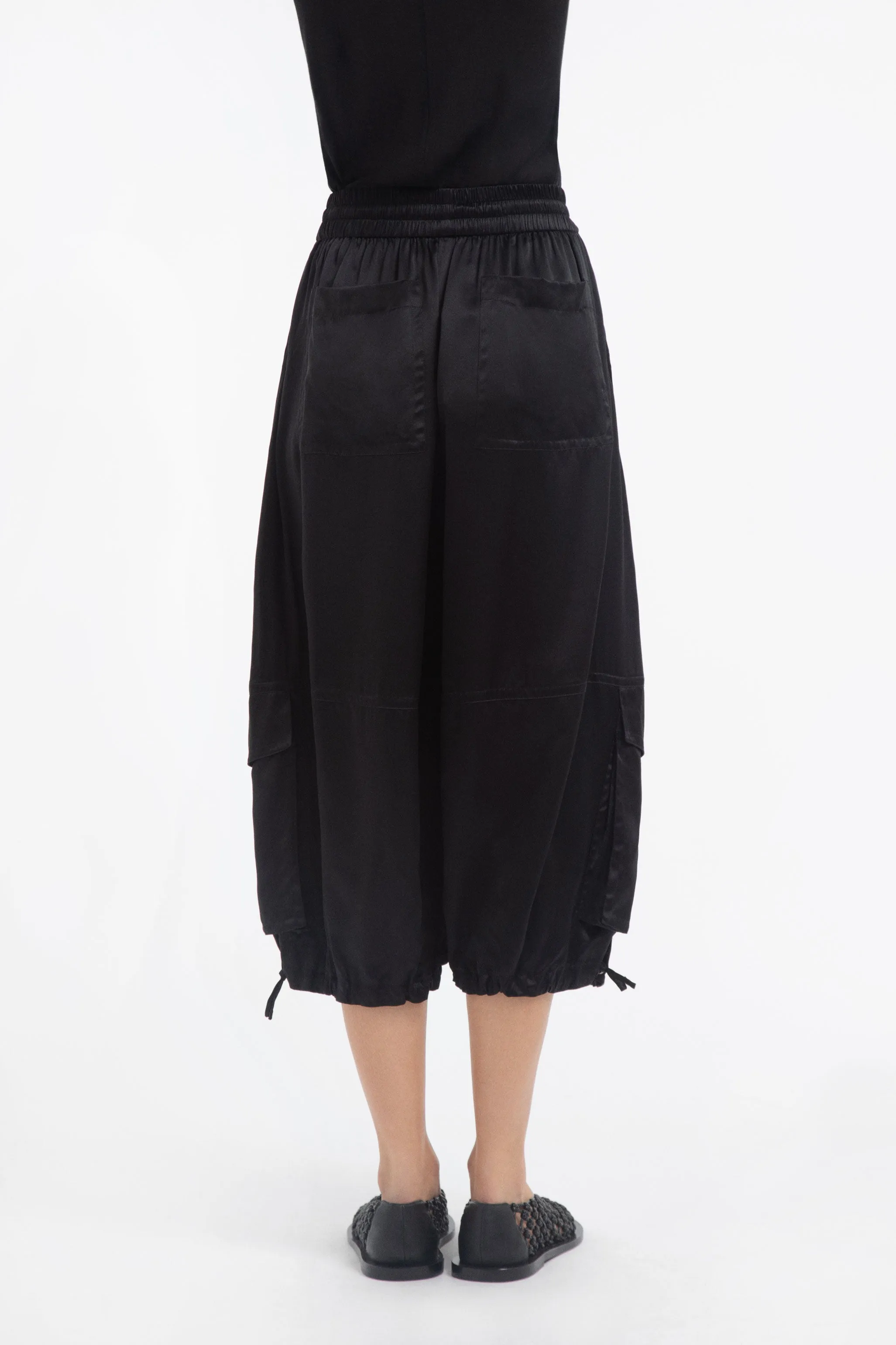 Braies Pant in Silk Charmeuse - Black sold by CO product image thumbnail 3