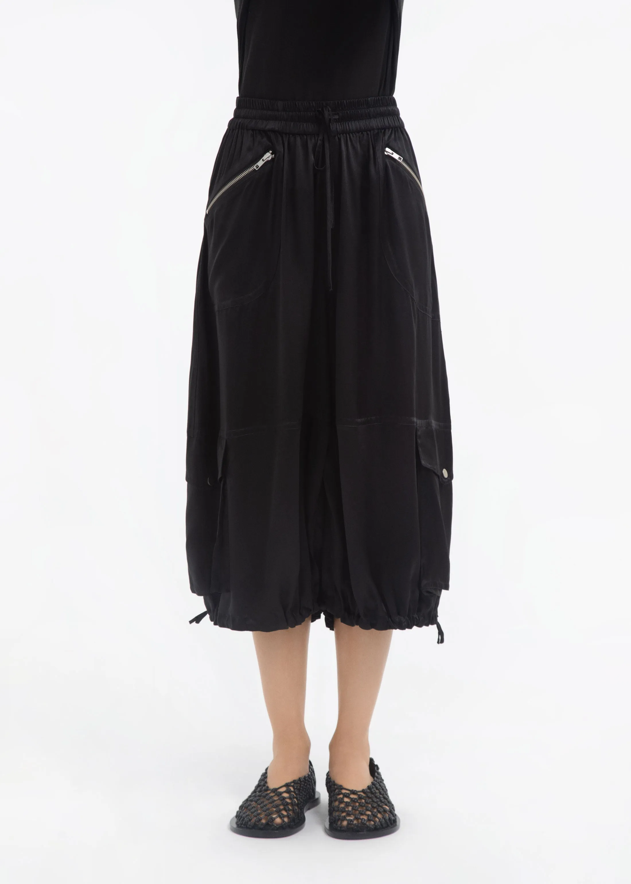 Braies Pant in Silk Charmeuse - Black sold by CO product image thumbnail 2