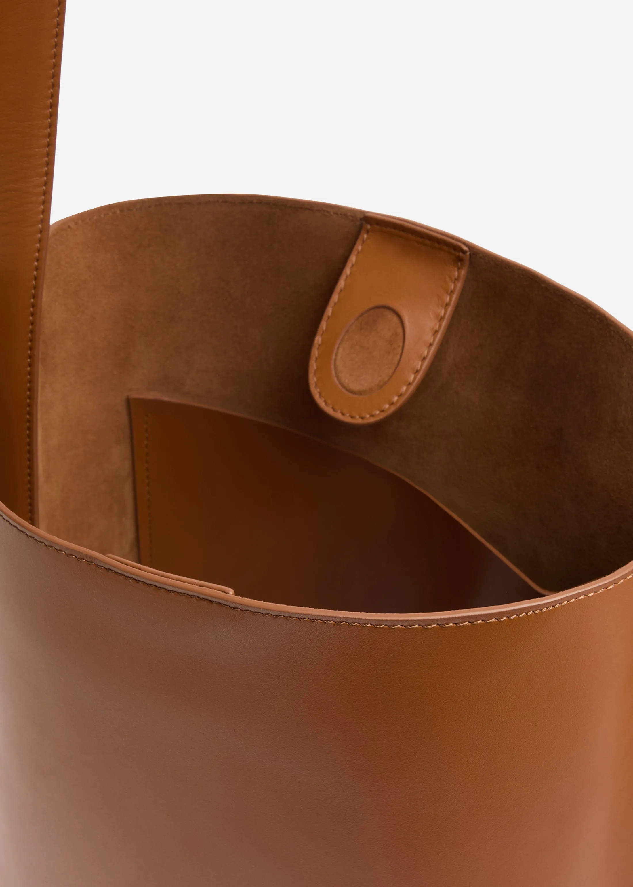 Bucket Tote Bag in Leather - Cognac sold by CO product image thumbnail 4