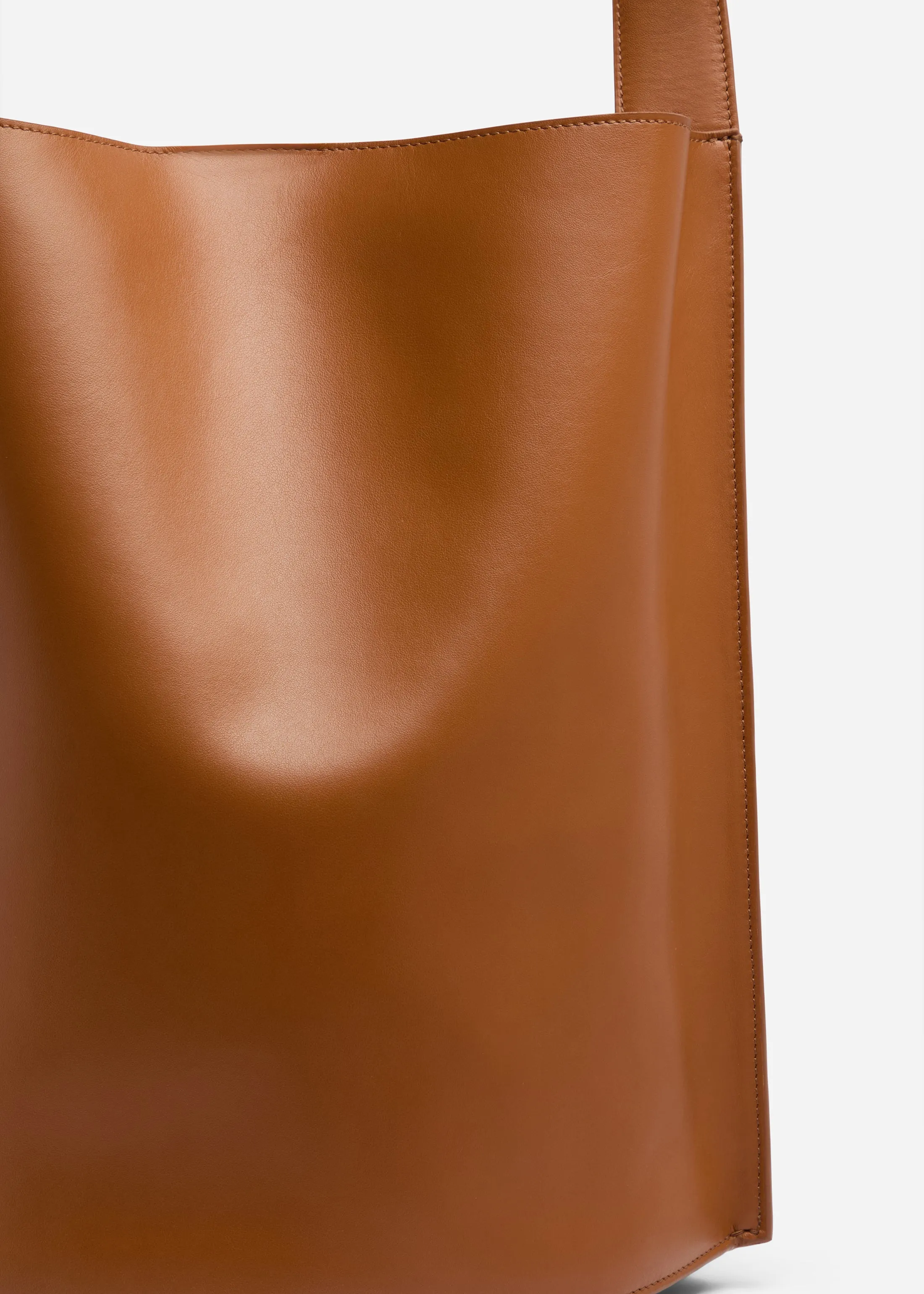 Bucket Tote Bag in Leather - Cognac sold by CO product image thumbnail 2