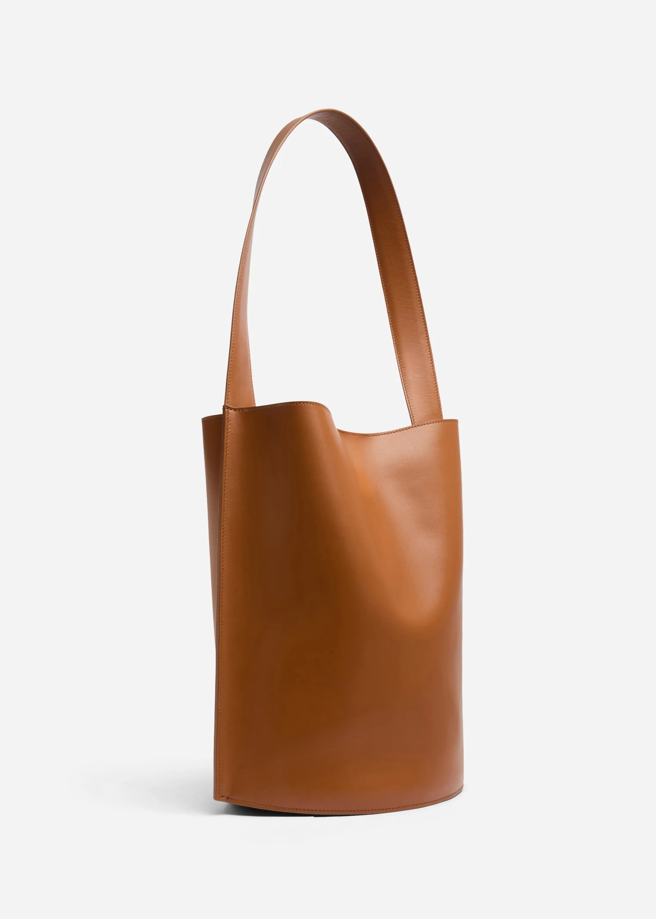 Bucket Tote Bag in Leather - Cognac sold by CO product image thumbnail 3