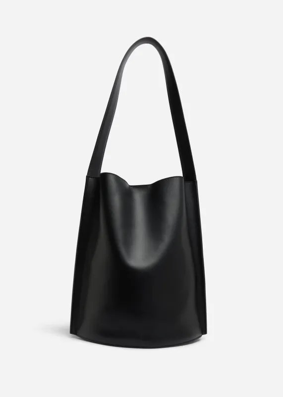 Bucket Tote Bag in Leather - Black sold by CO