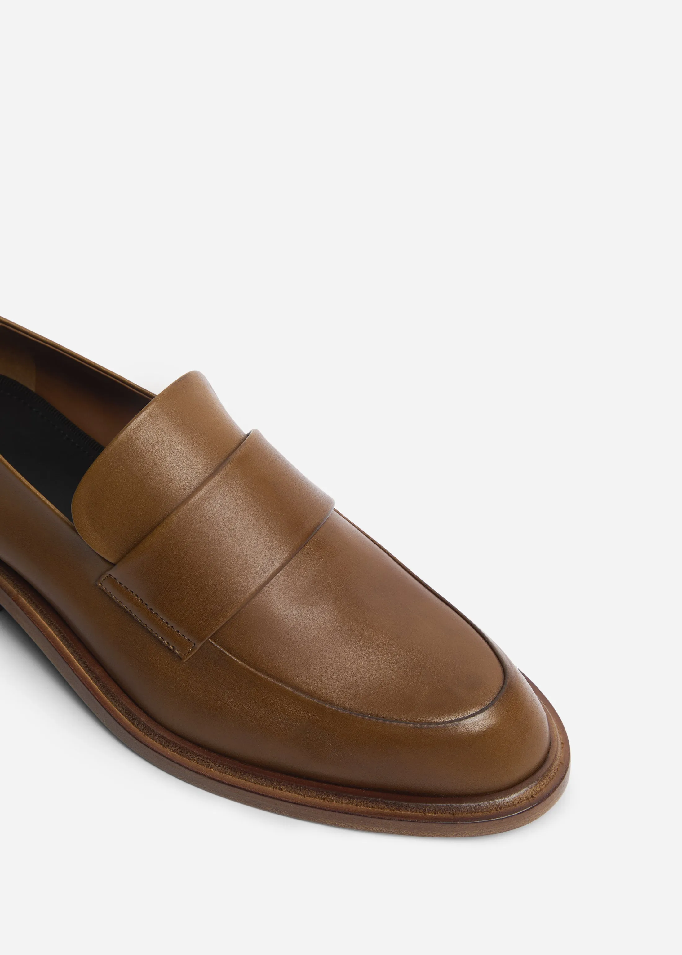 Moccasin Loafers in Calf Skin Leather - Cognac sold by CO product image thumbnail 4