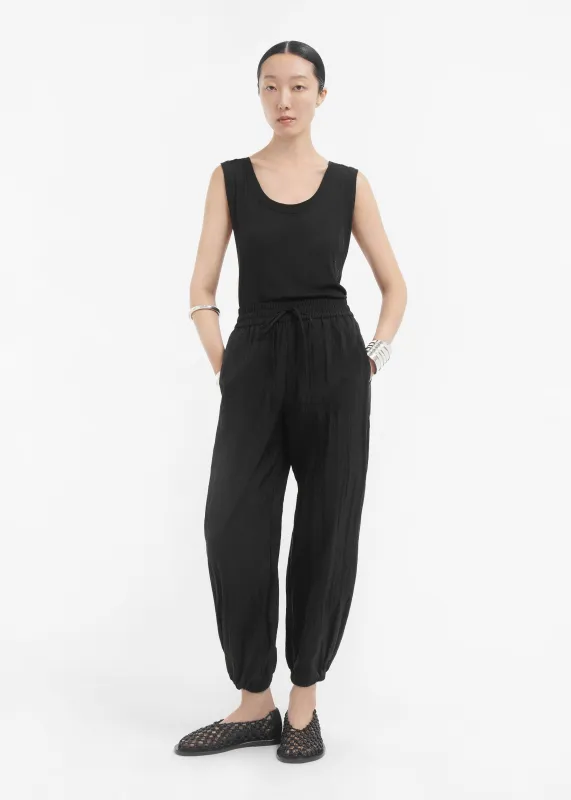 Jogger Pant in Recycled Nylon - Black sold by CO