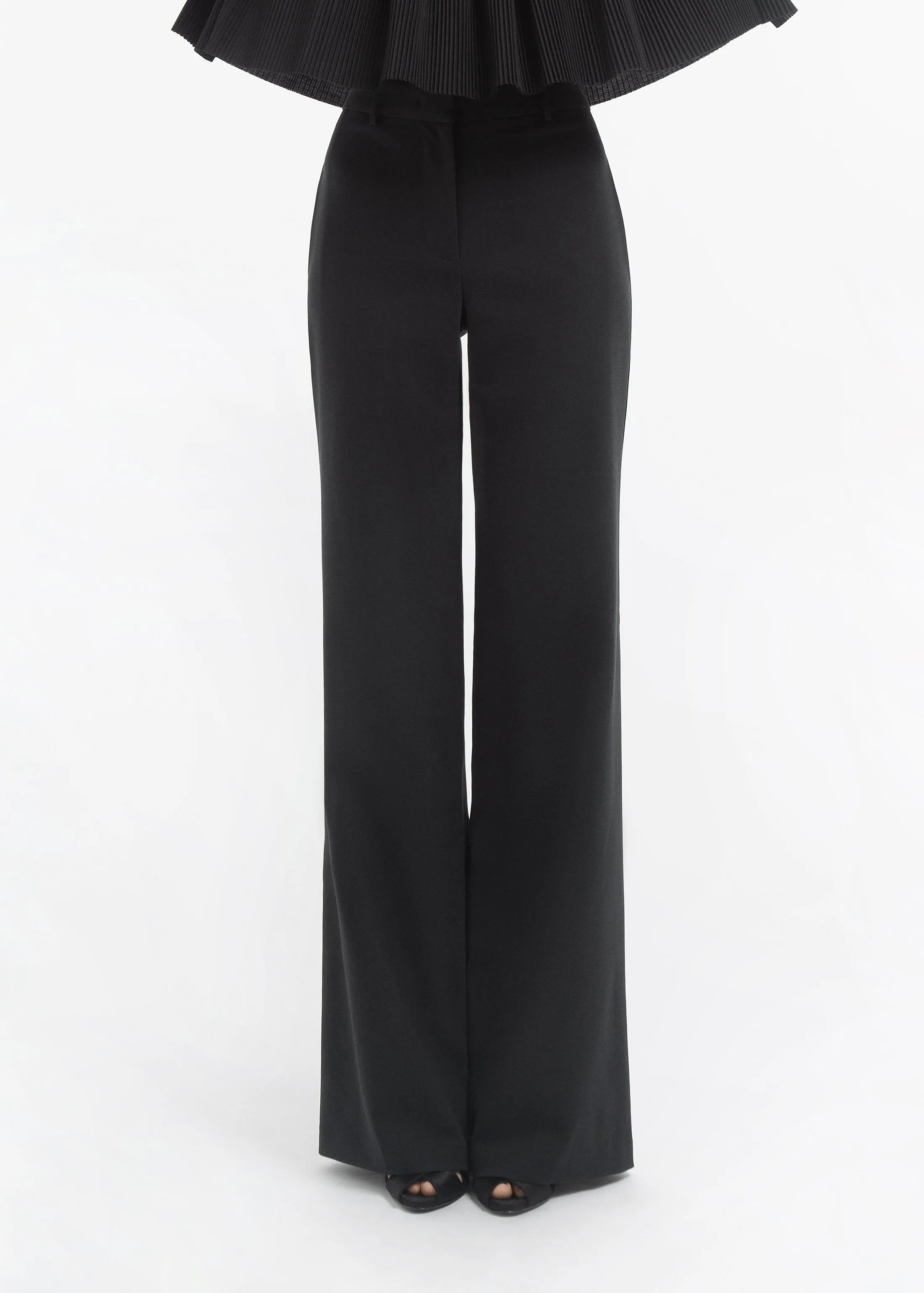 Wide Leg Trouser in Cotton - Black sold by CO product image thumbnail 2