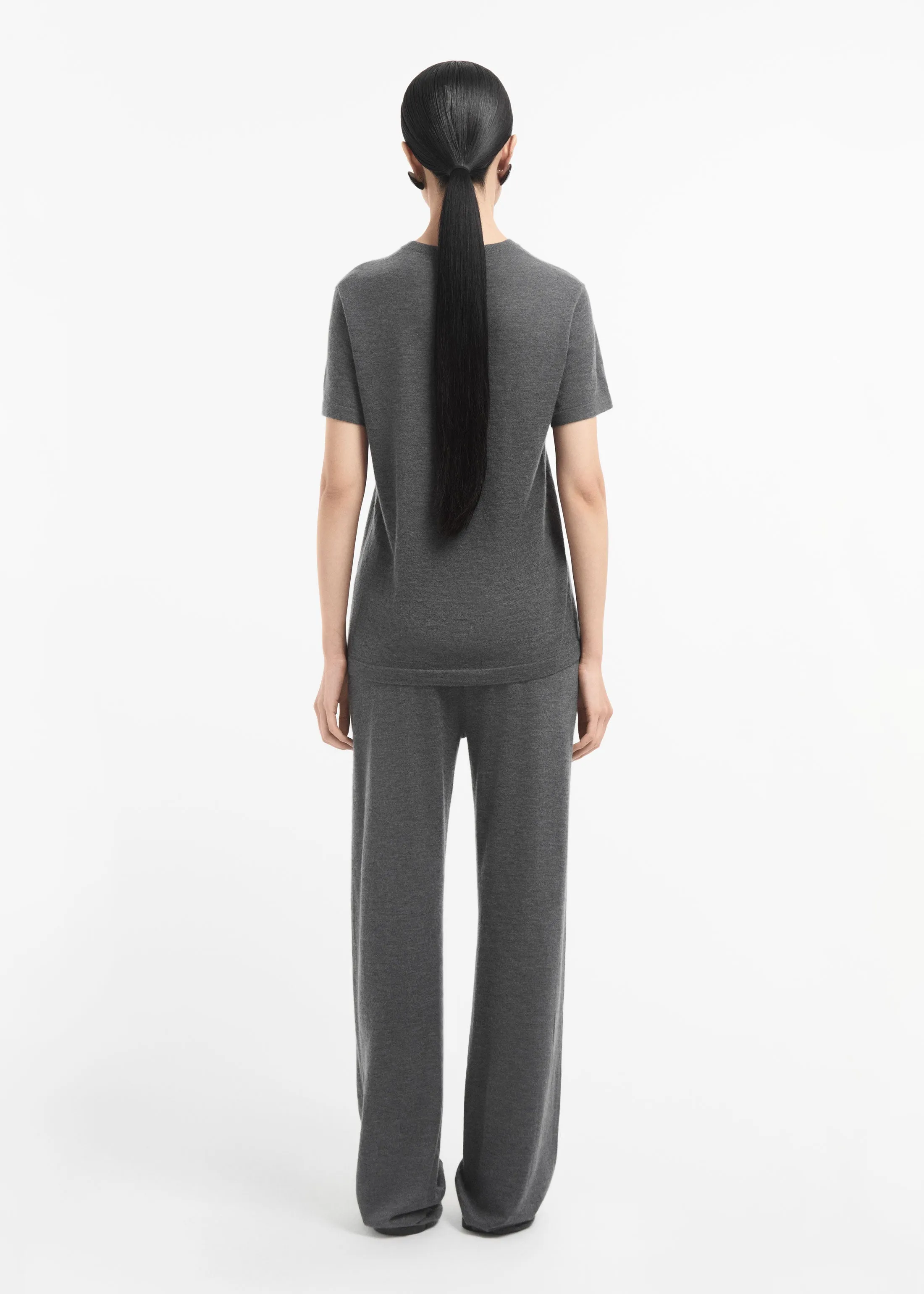 Pull Up Pant in Fine Cashmere - Grey sold by CO product image thumbnail 3