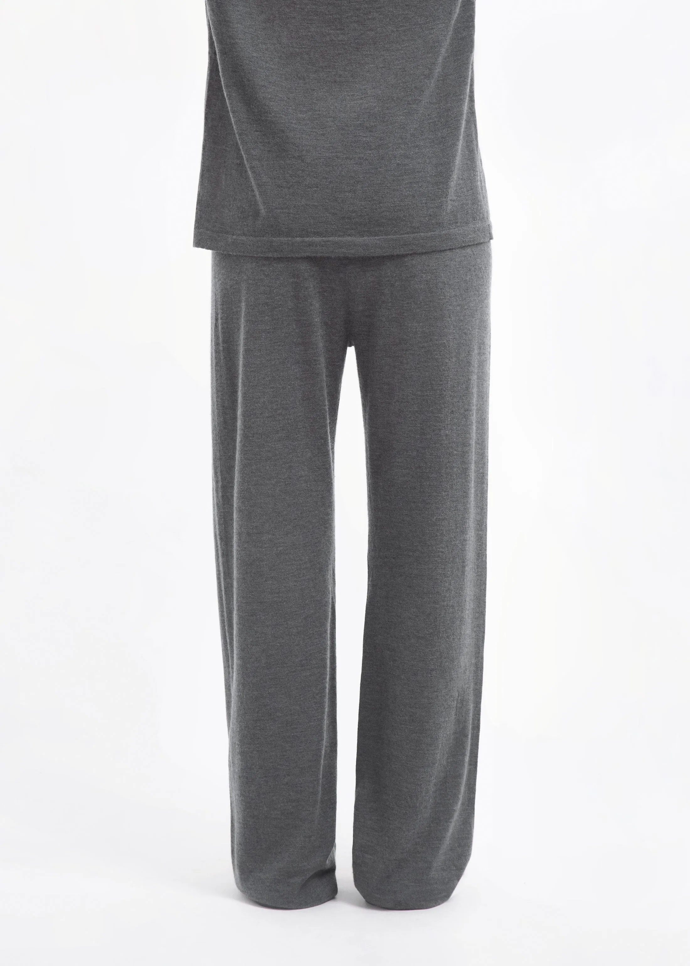 Pull Up Pant in Fine Cashmere - Grey sold by CO product image thumbnail 5