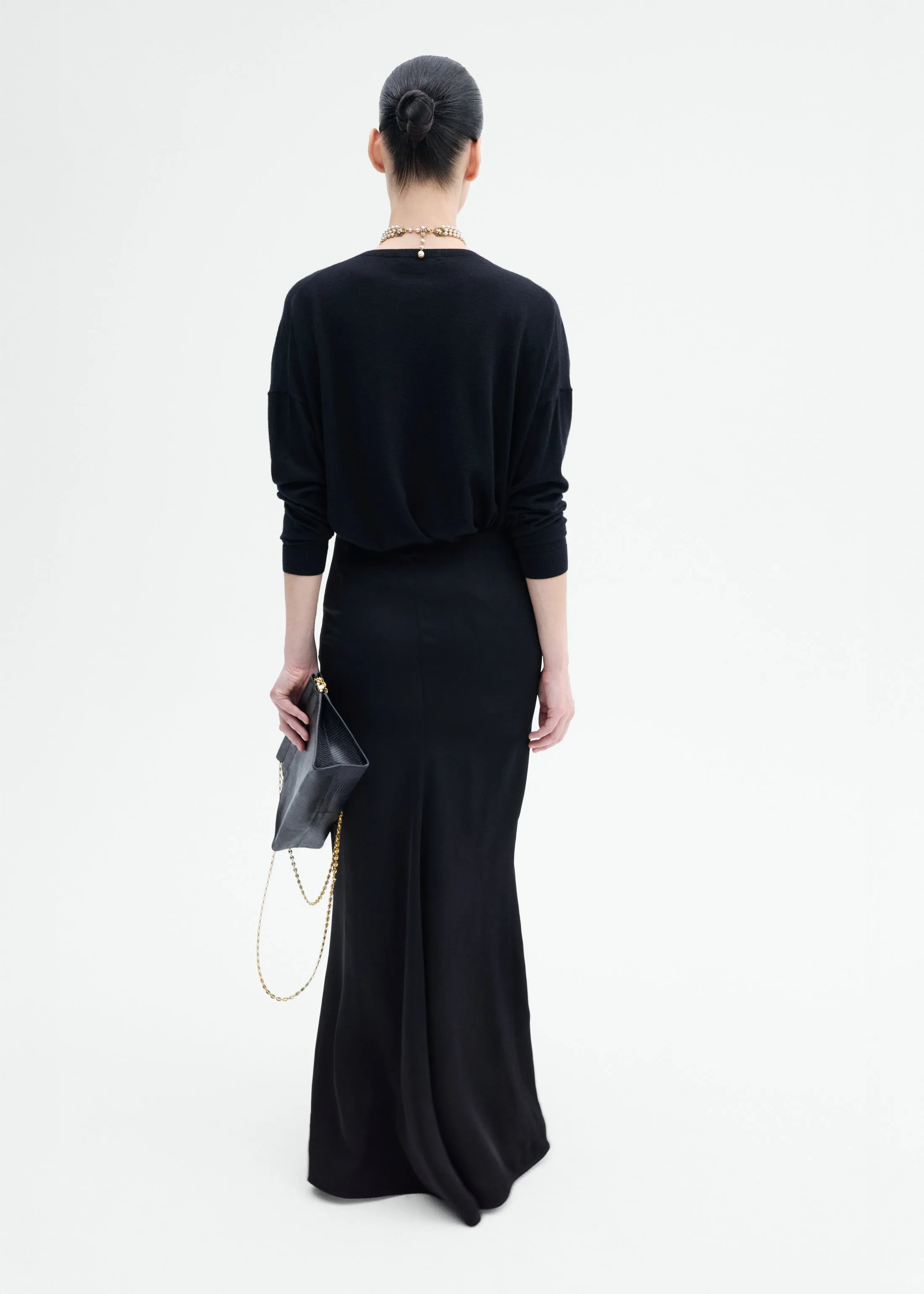 Keyhole Long Skirt - Black sold by CO product image thumbnail 3