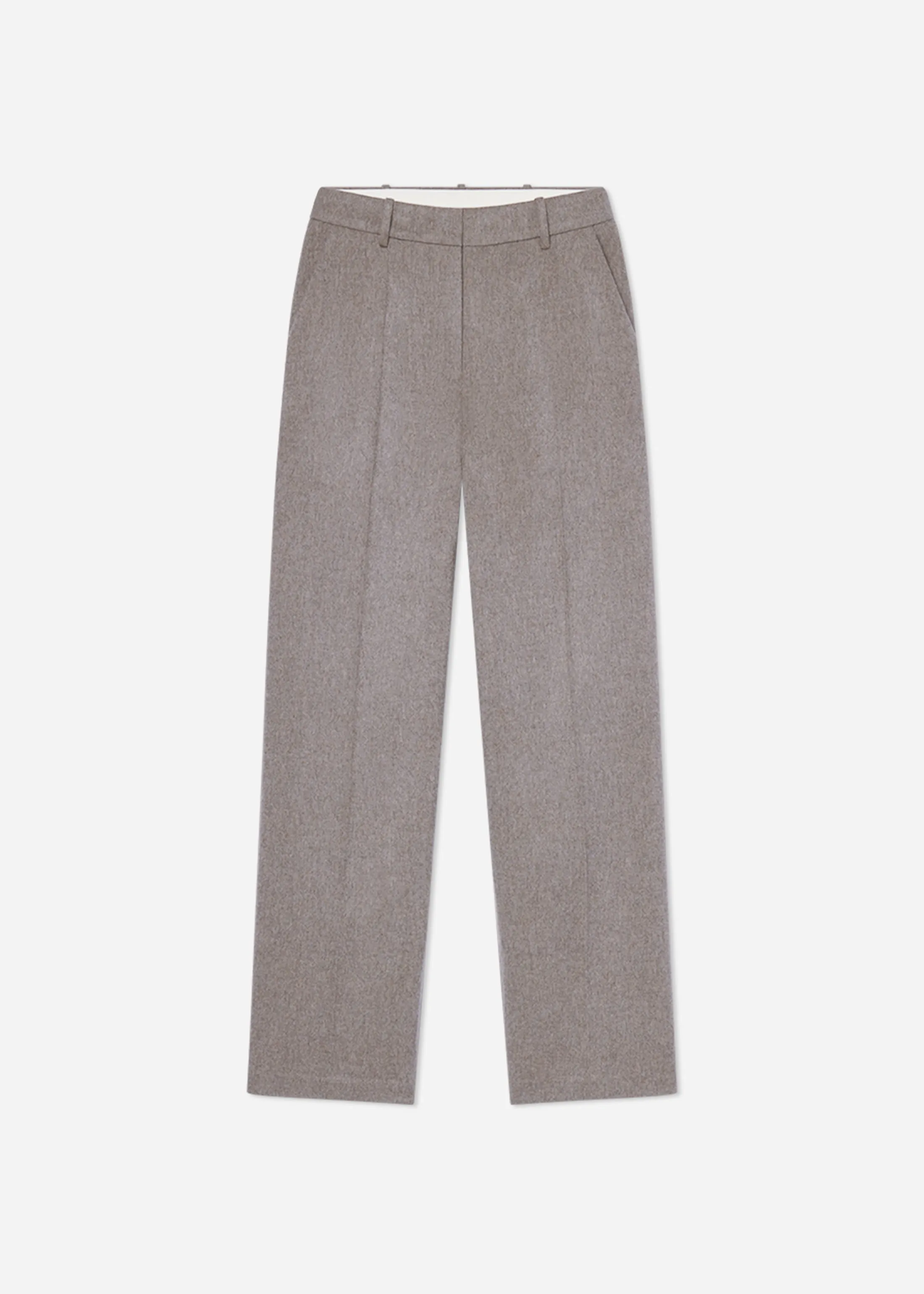 Tailored Straight Pant in Wool Cashmere - Oatmeal sold by CO product image thumbnail 4