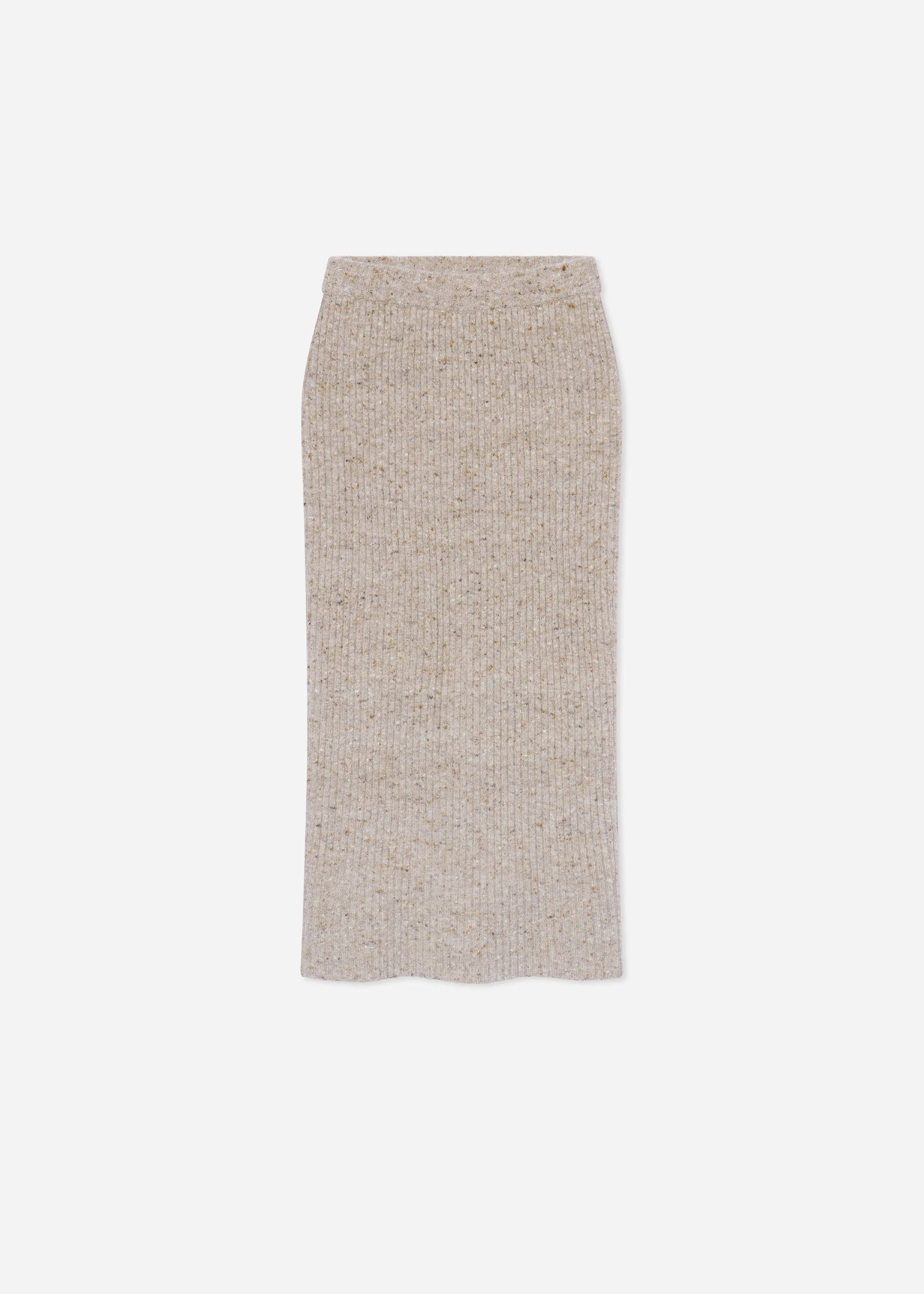 Midi Knit Skirt in Wool Cashmere - Antelope sold by CO product image thumbnail 4