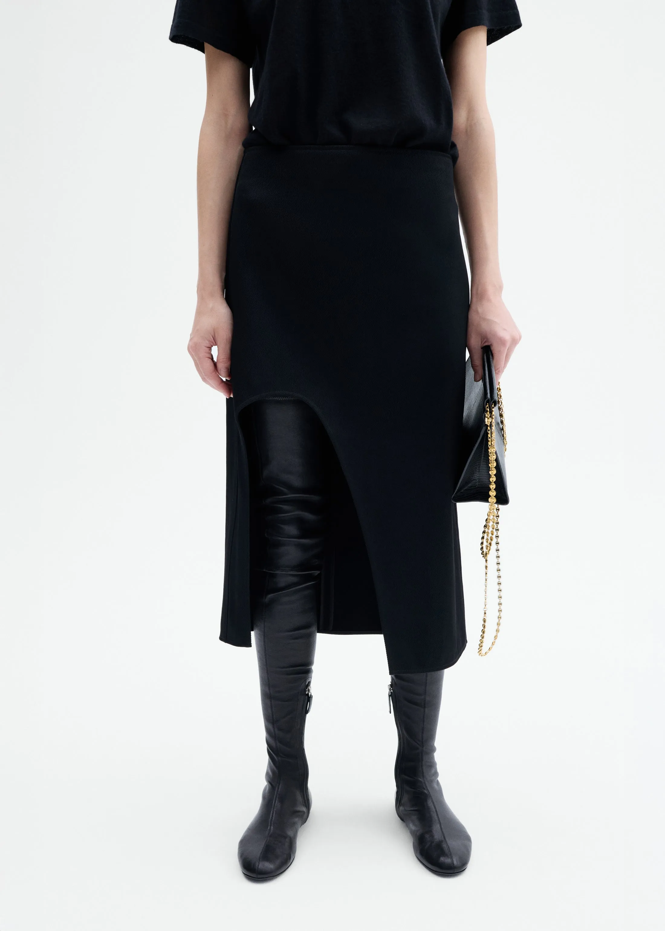 Leather Over-the-Knee Boot - Black sold by CO product image thumbnail 5