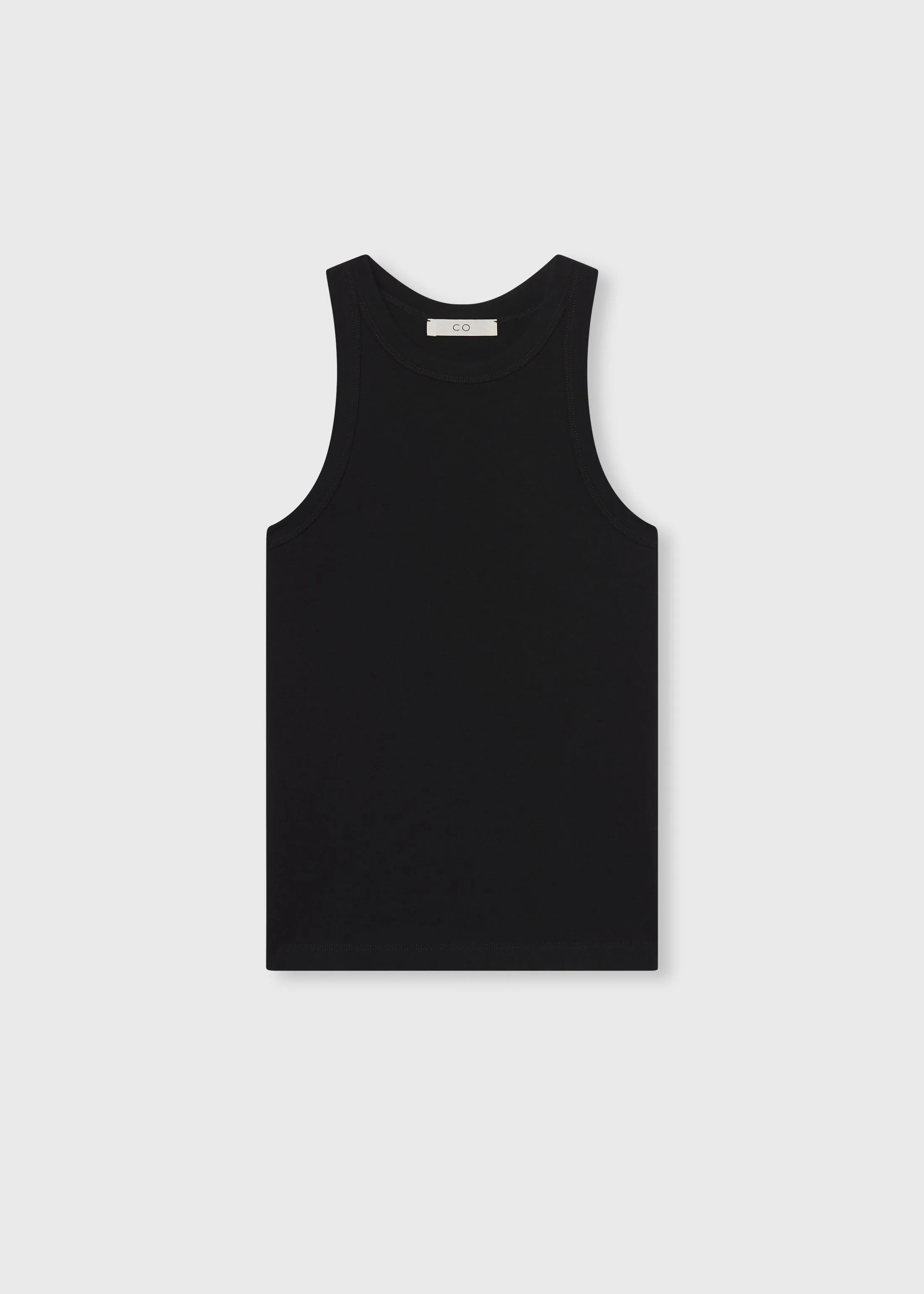 Fitted Tank in Cotton Jersey - Black sold by CO product image thumbnail 3