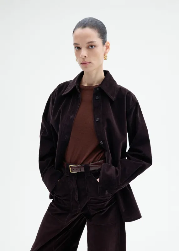 Corduroy Overshirt - Chocolate sold by CO