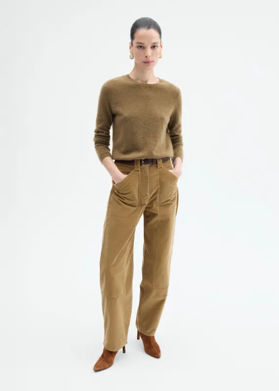 Corduroy Barrel Pant - Camel sold by CO