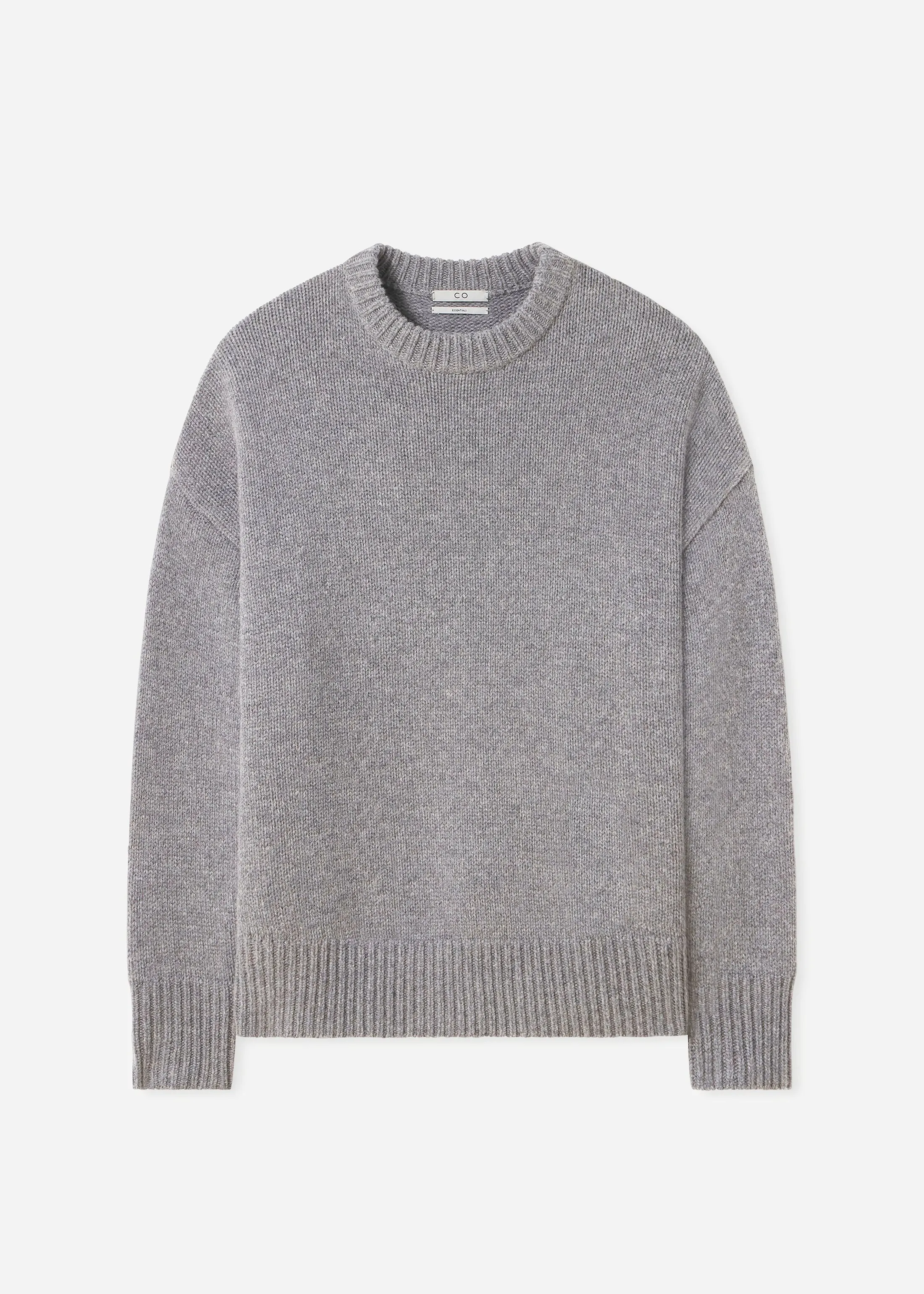 Boyfriend Crew Sweater in Wool Cashmere - Taupe sold by CO product image thumbnail 5