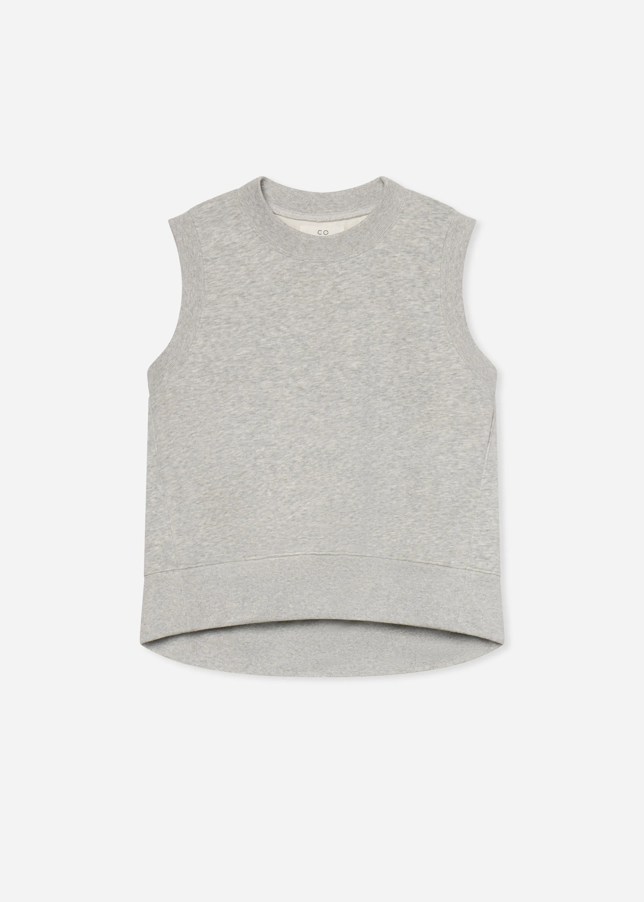 Sleeveless Sweatshirt in Scuba - Heather Grey sold by CO product image thumbnail 5
