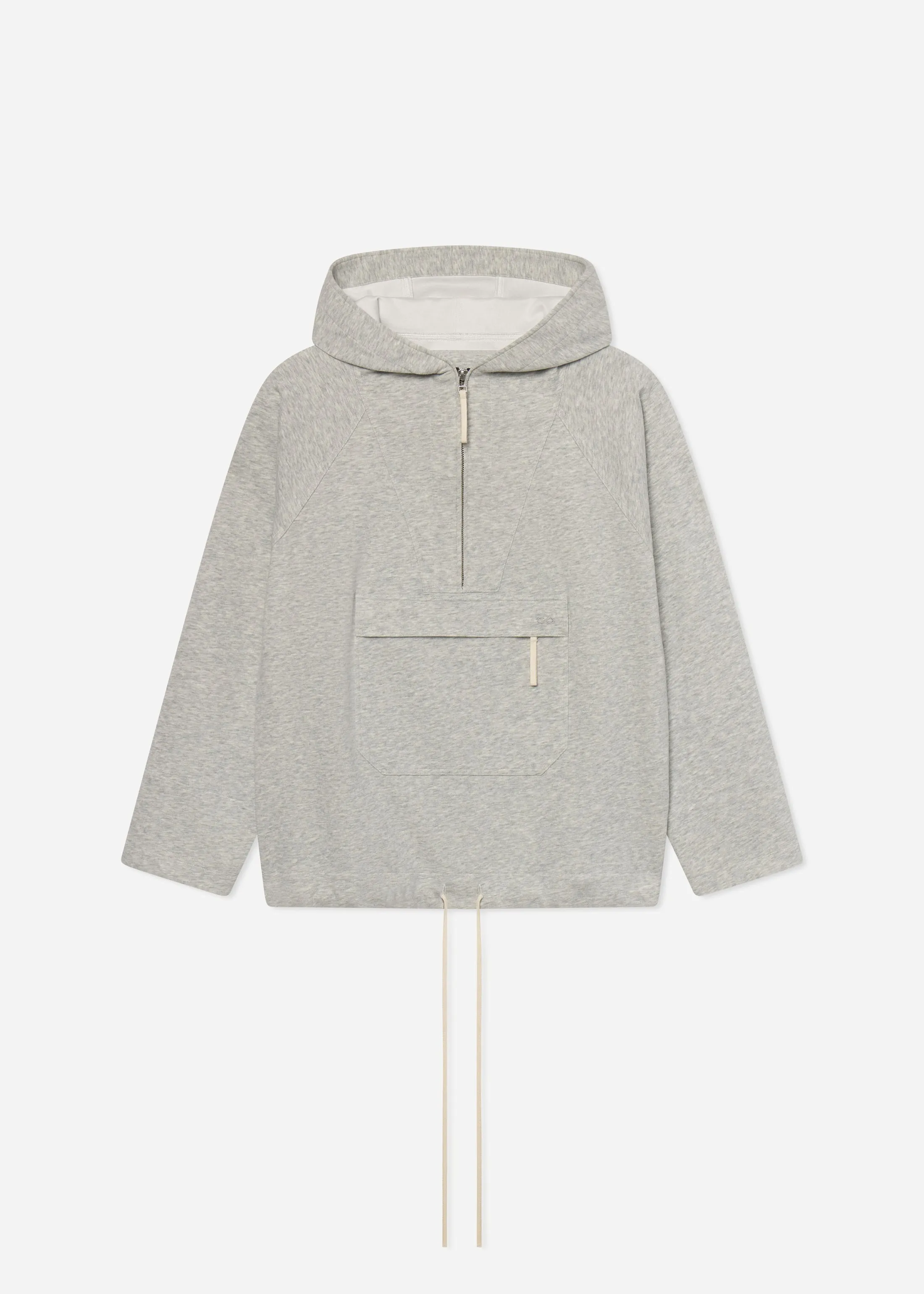 Hooded Pullover in Scuba Jersey - Heather Grey sold by CO product image thumbnail 5