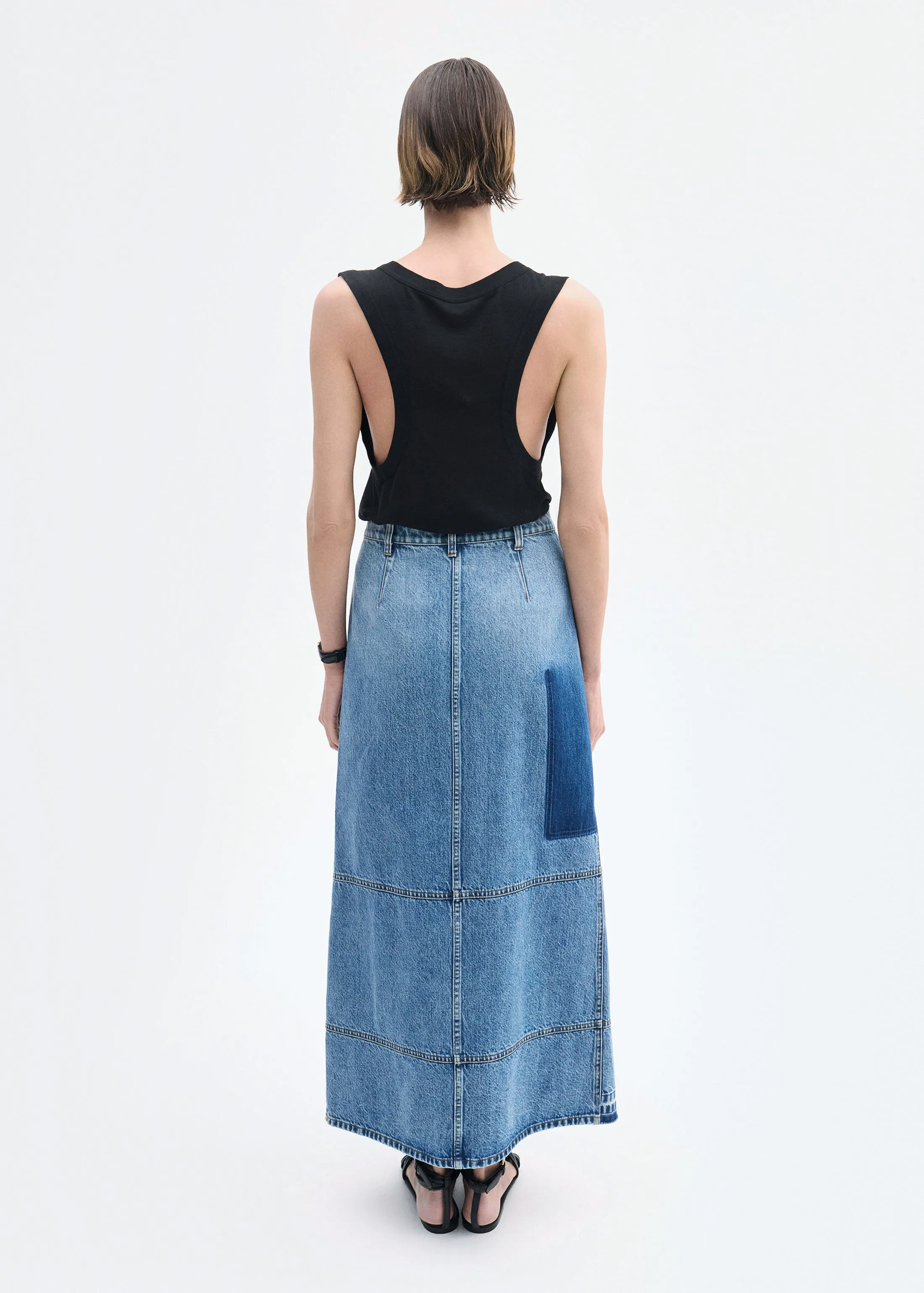 Loose Tank in Slub Jersey - Black sold by CO product image thumbnail 4