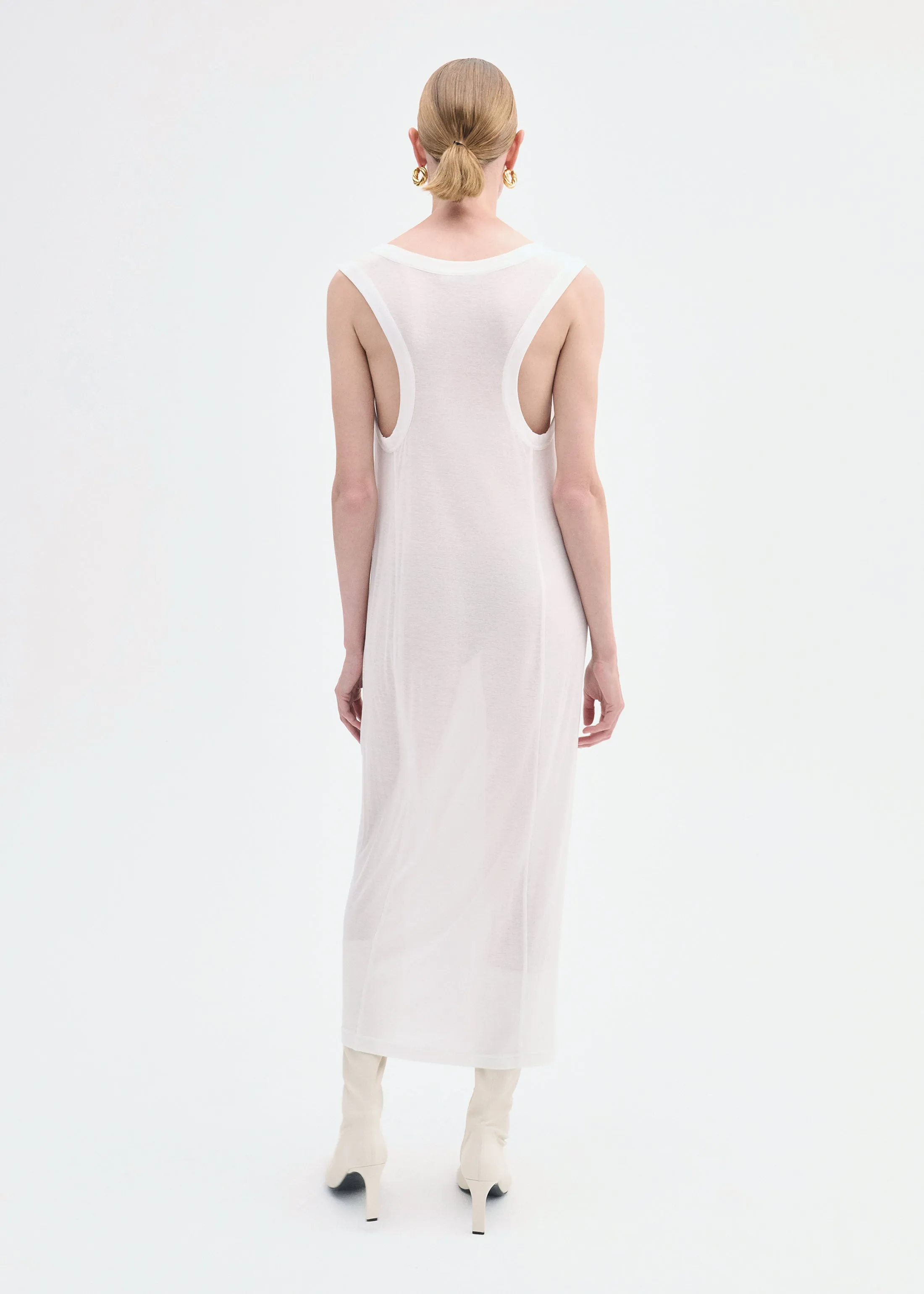 Tank Dress in Slub Jersey - Ivory sold by CO product image thumbnail 2