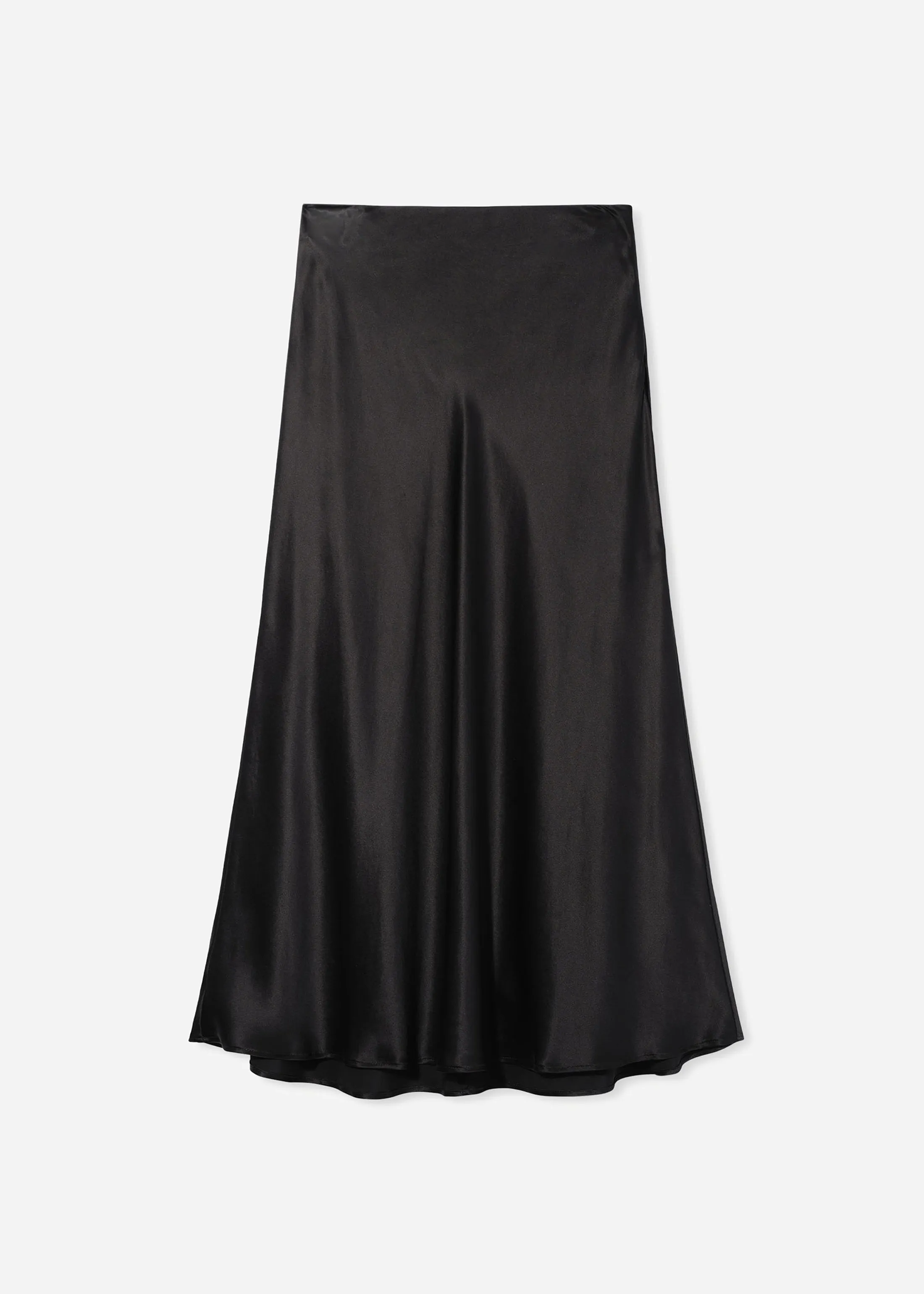 Bias Cut Slip Skirt in Silk - Black sold by CO product image thumbnail 2
