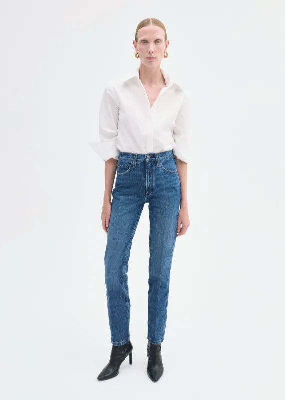 High Rise Jean in Denim - Indigo sold by CO