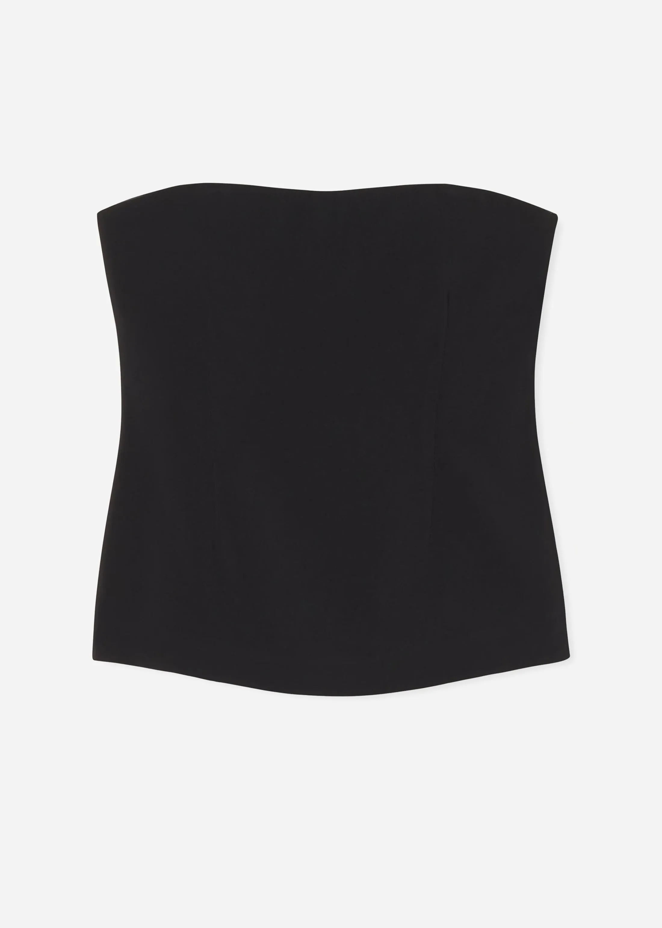 Strapless Bustier Top in Crepe - Black sold by CO product image thumbnail 4