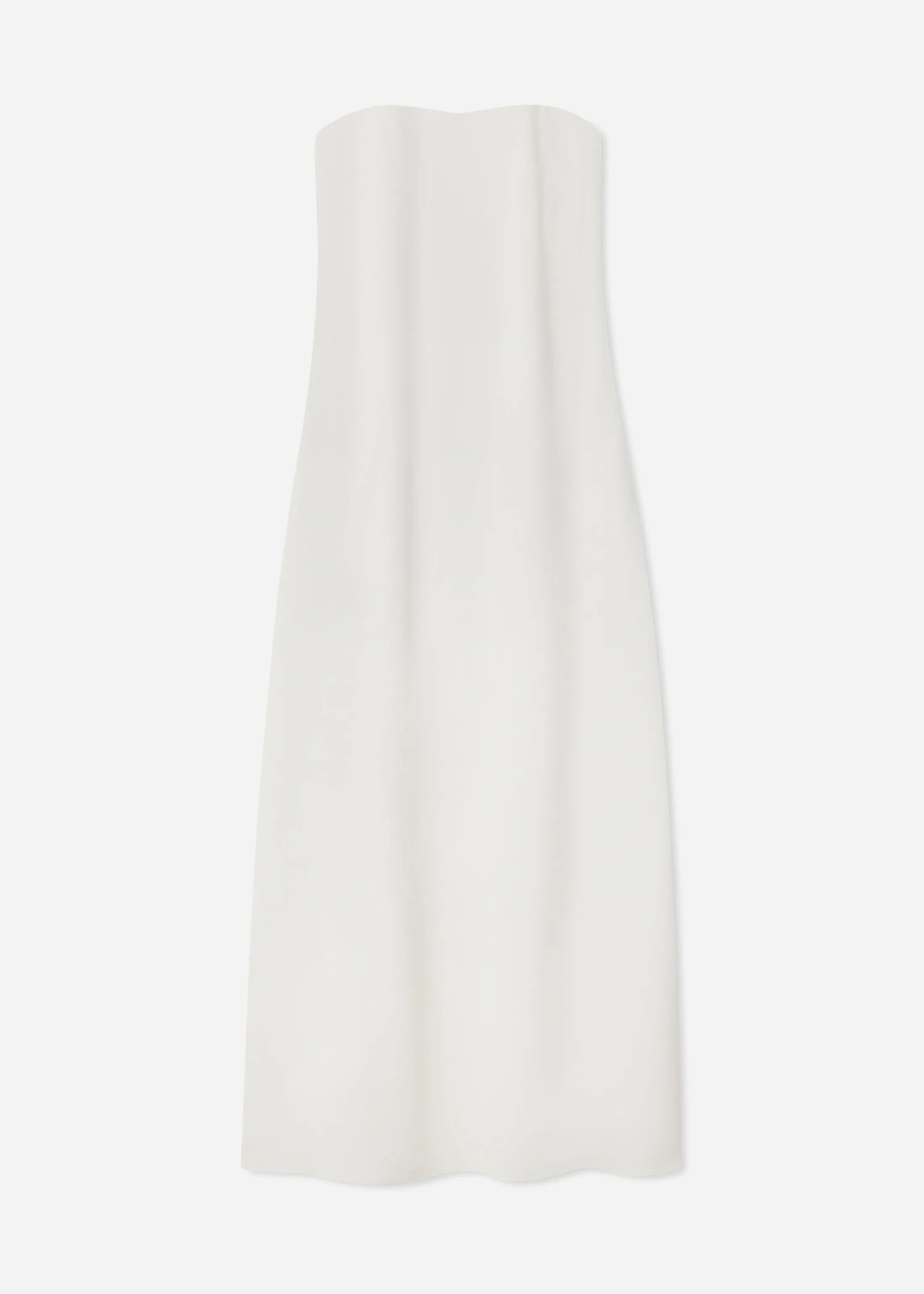 Strapless Column Dress in Viscose Crepe - Ivory sold by CO product image thumbnail 4
