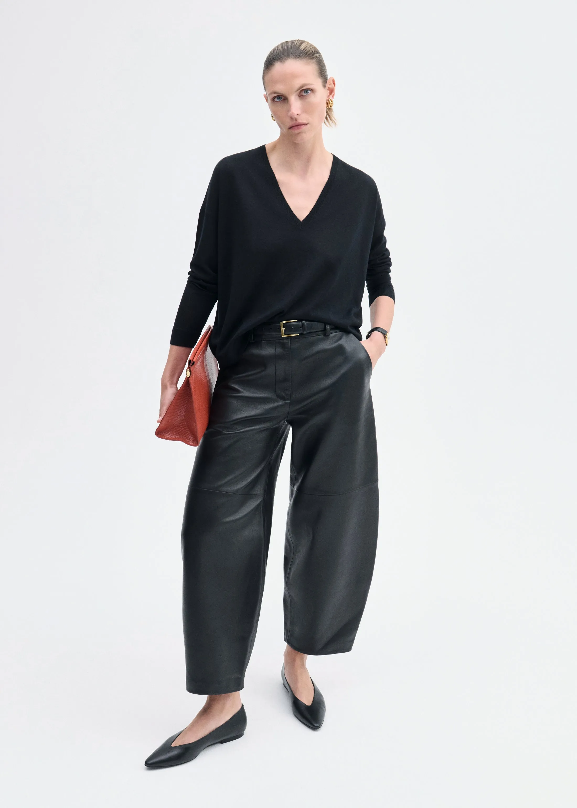 Pointed Ballerina Flat in Black sold by CO product image thumbnail 5