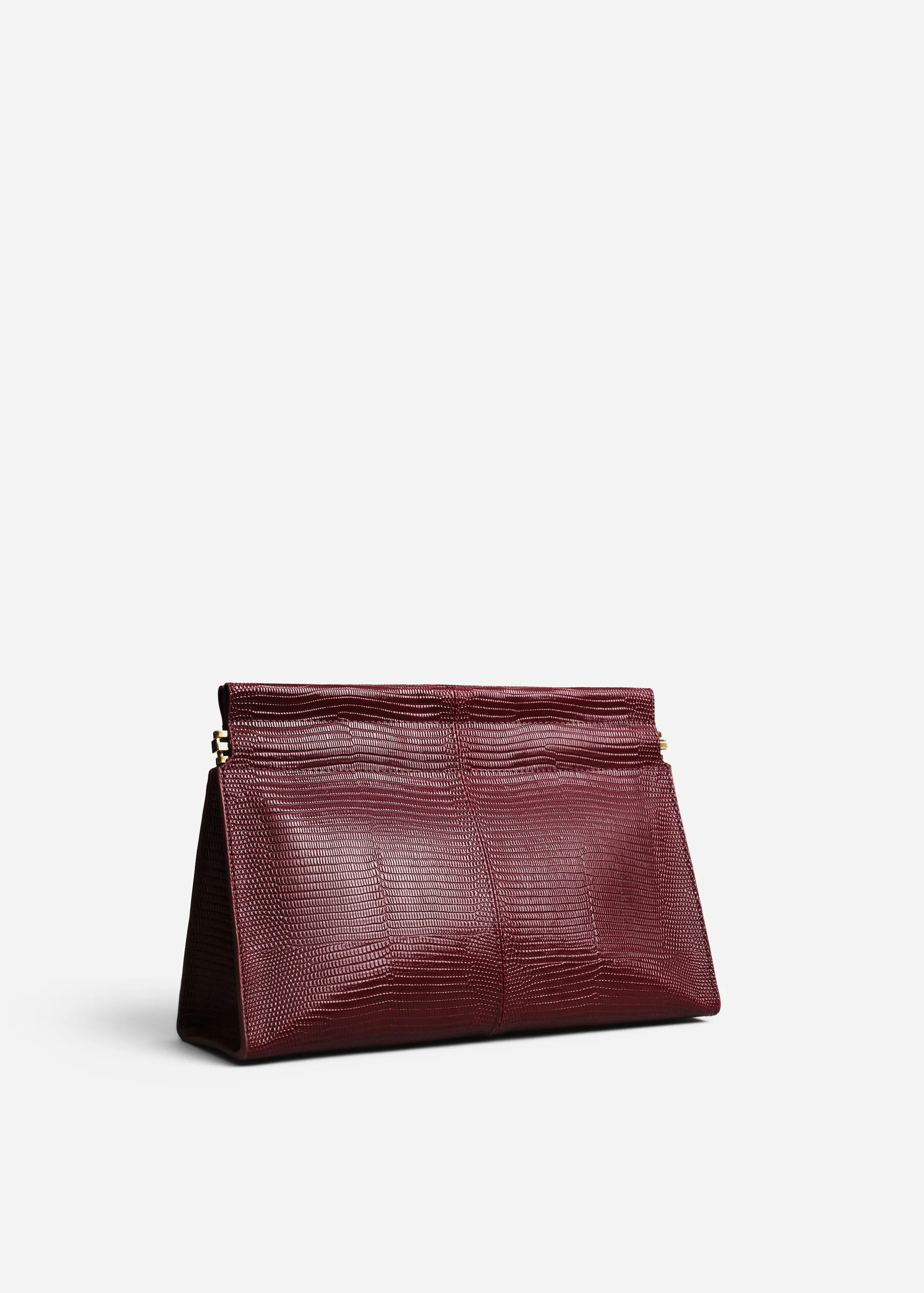 Small Leather Clutch - Burgundy sold by CO product image thumbnail 2
