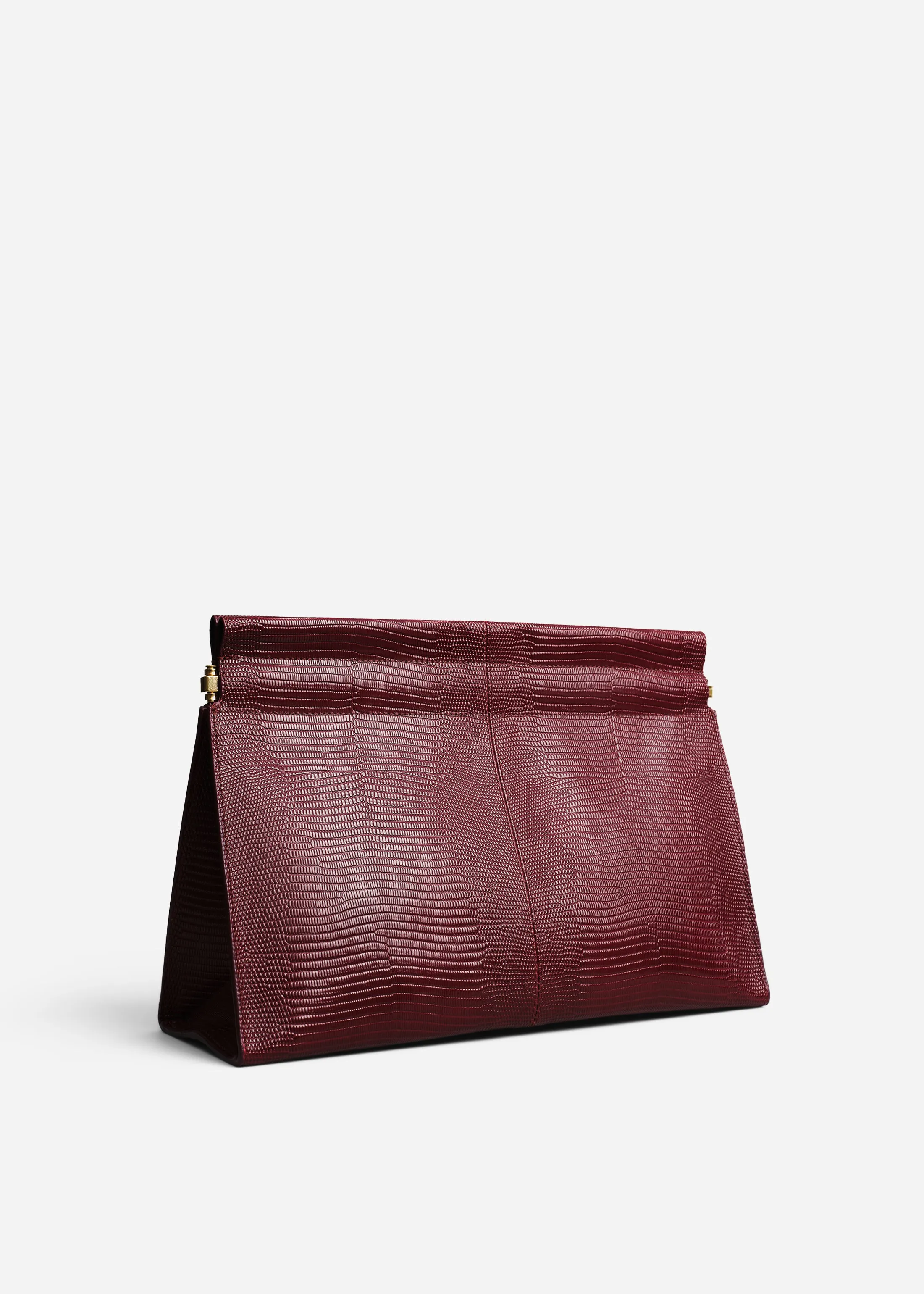 Large Leather Clutch in Burgundy sold by CO product image thumbnail 2