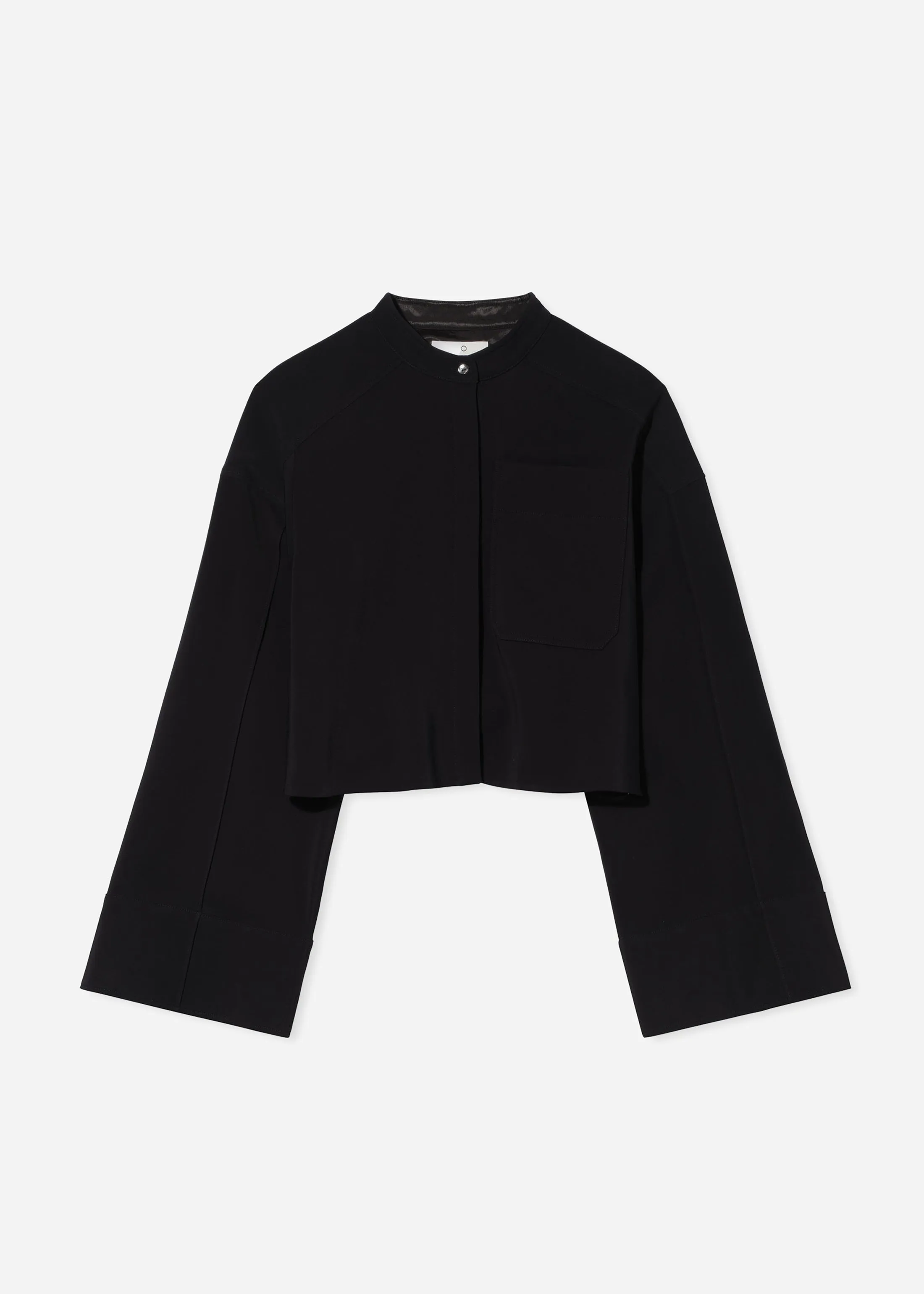 Bell Sleeve Blouse in Crepe - Black sold by CO product image thumbnail 4