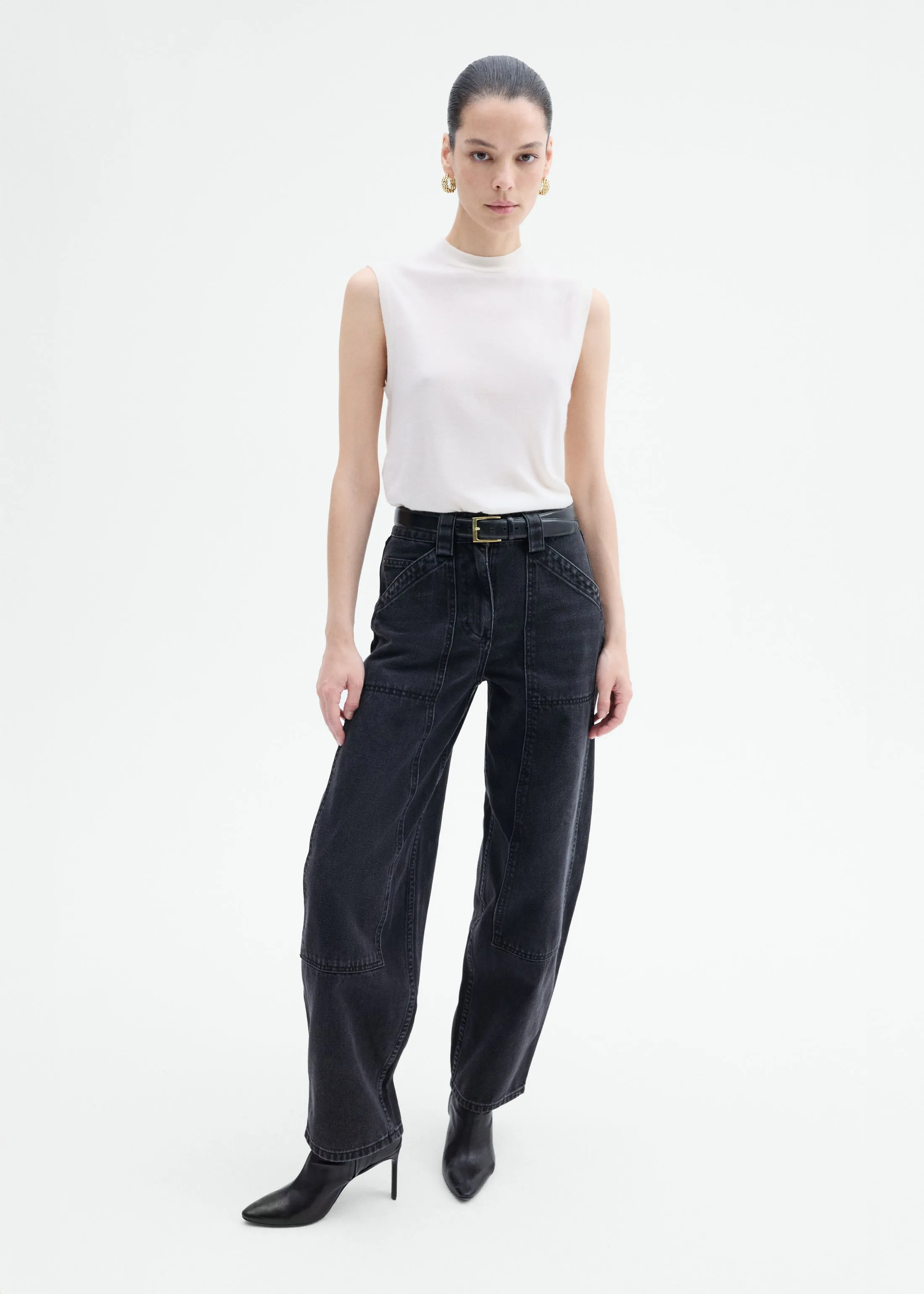 Denim Patch Pocket Jean - Black sold by CO