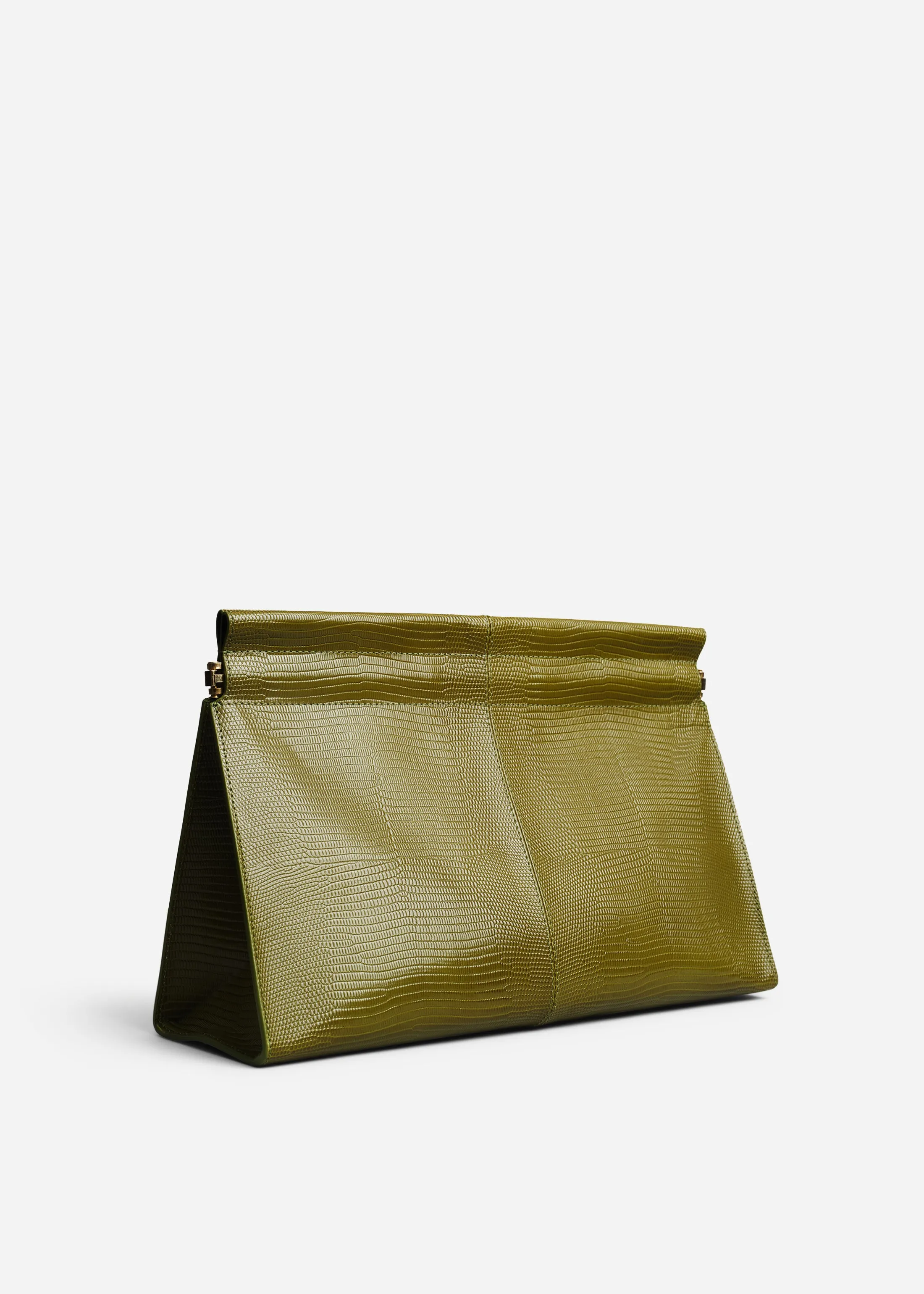Large Leather Clutch - Olive sold by CO product image thumbnail 2