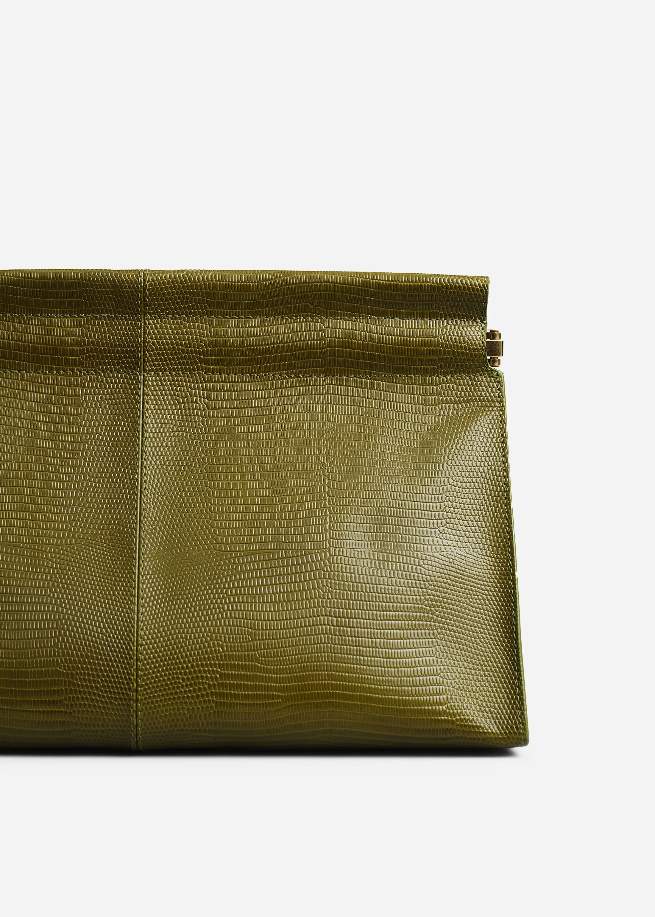Large Leather Clutch - Olive sold by CO product image thumbnail 3
