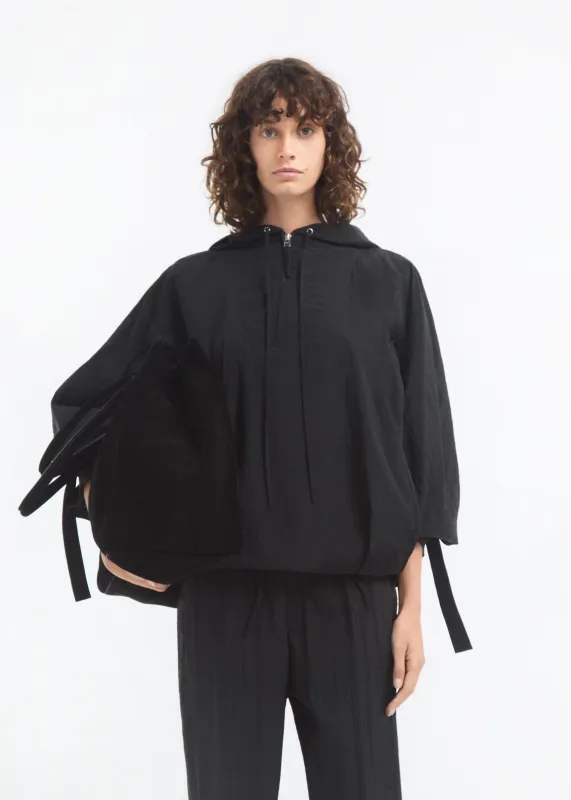 Sports Pullover in Recycled Nylon - Black made by CO