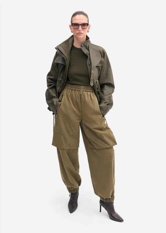 Military Jacket in Leather - Olive sold by CO