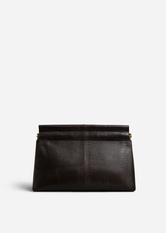 Small Leather Clutch - Espresso made by CO