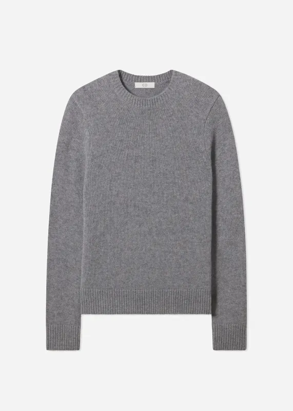 Crew Sweater in Cashmere - Grey sold by CO