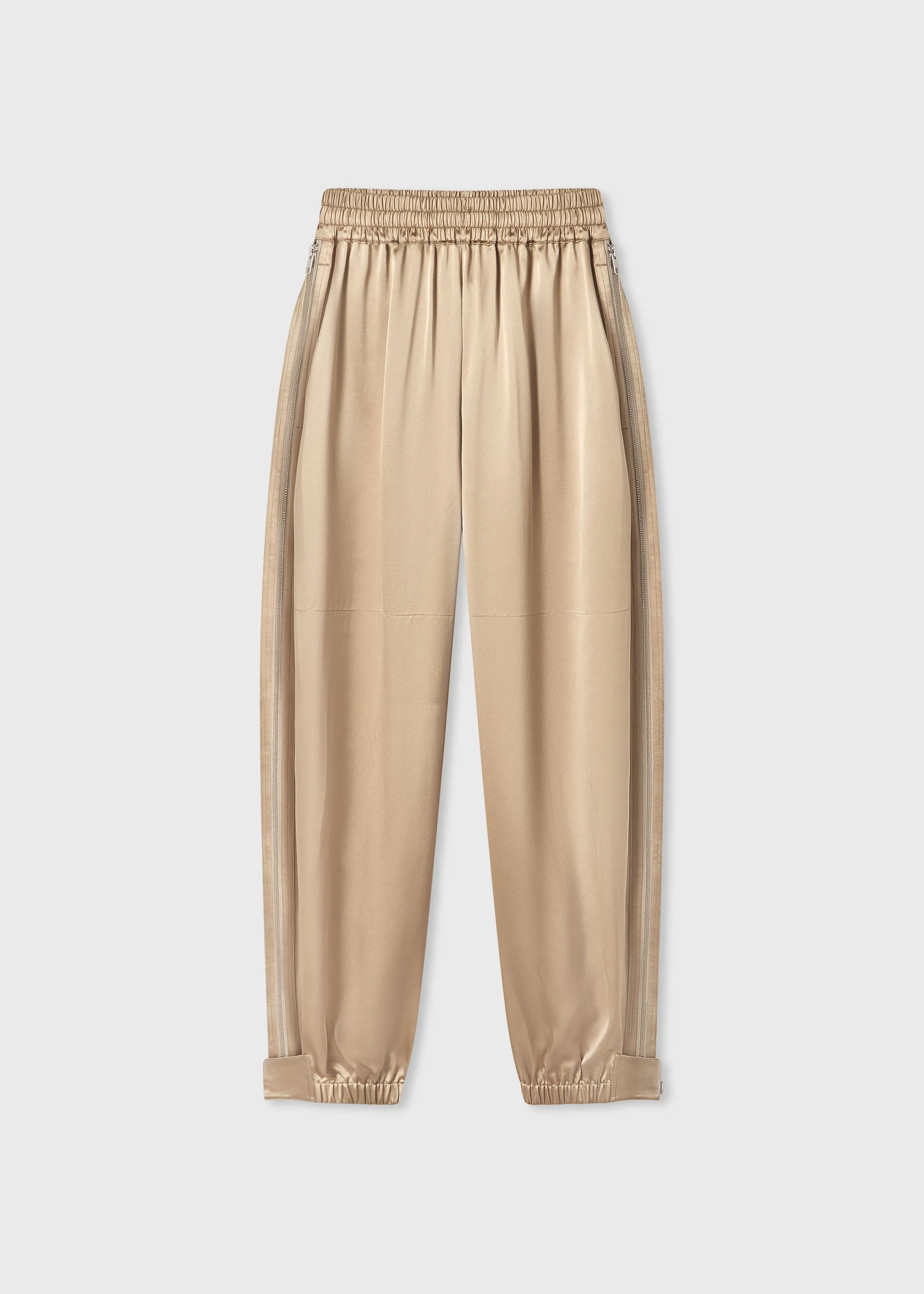 Articulated Vented Pant in Silk Charmeuse - Sesame sold by CO product image thumbnail 4