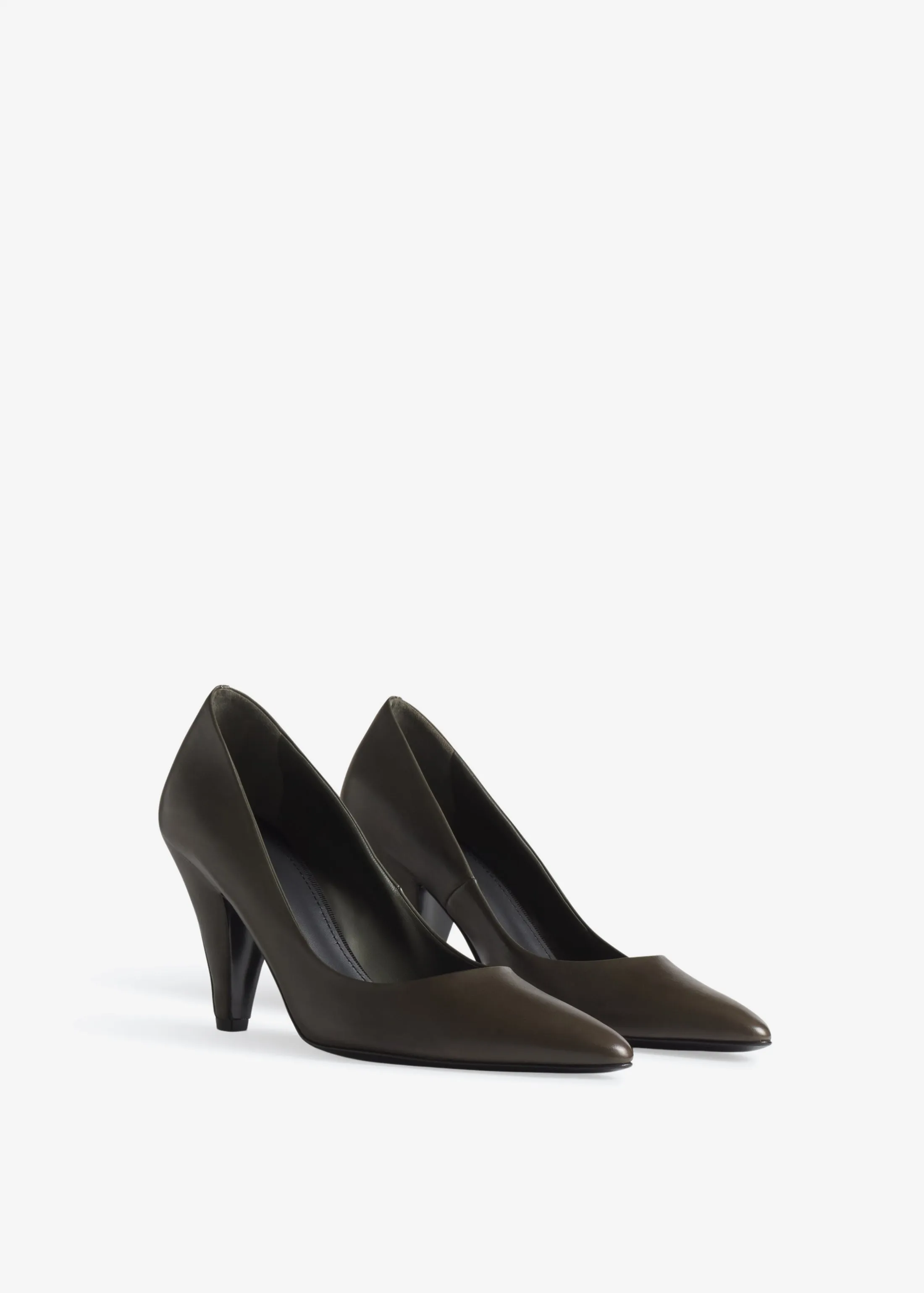 Back Seam Heel in Leather - Olive sold by CO product image thumbnail 2