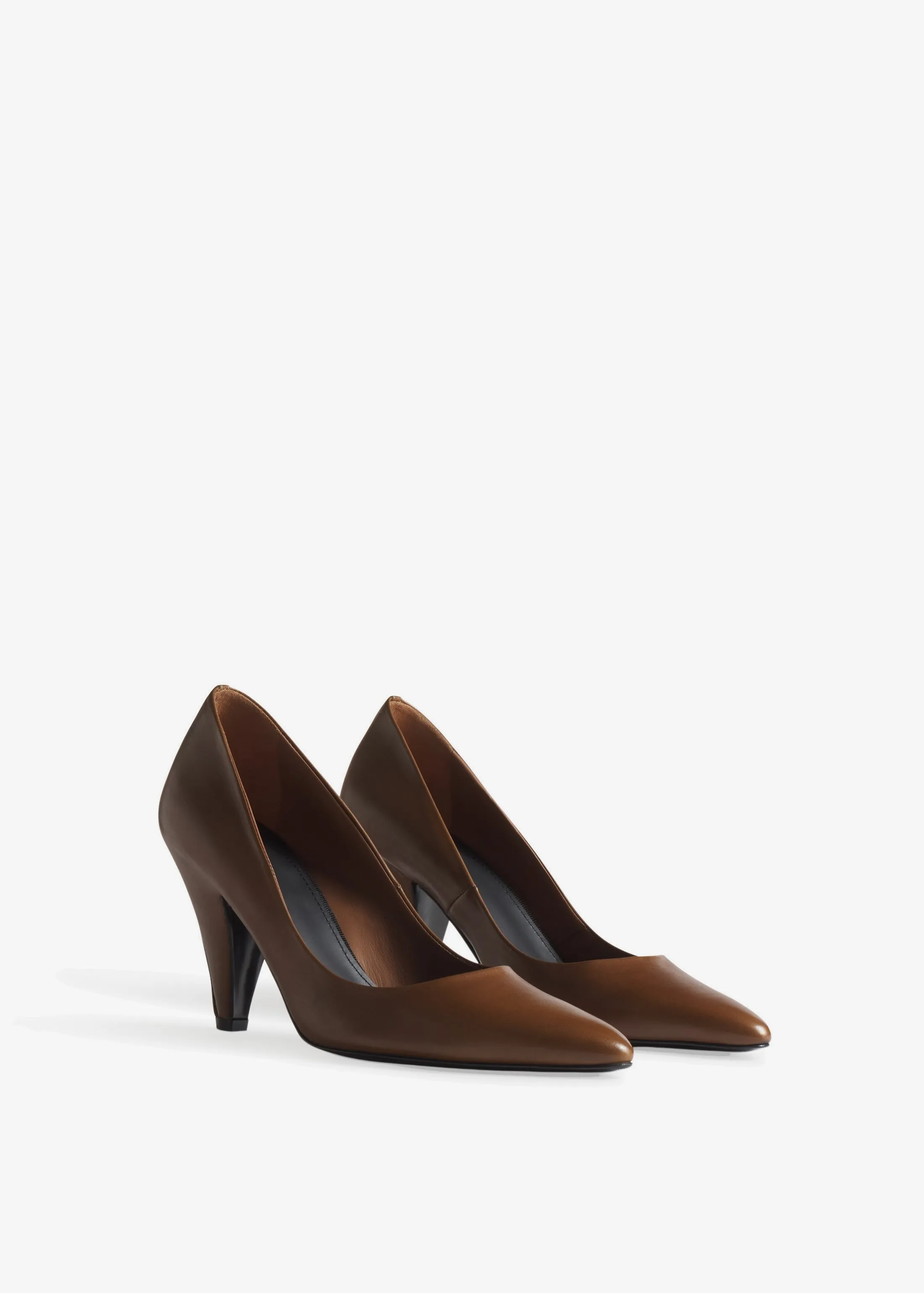 Back Seam Heel in Calf Skin Leather - Cognac sold by CO product image thumbnail 2