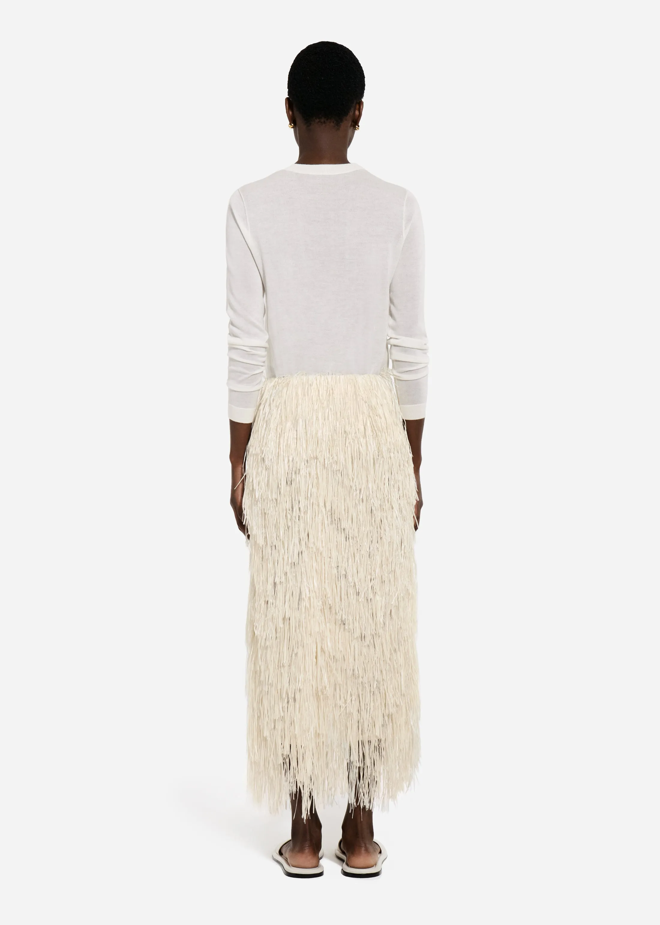 Fringe Skirt - Pearl sold by CO product image thumbnail 4