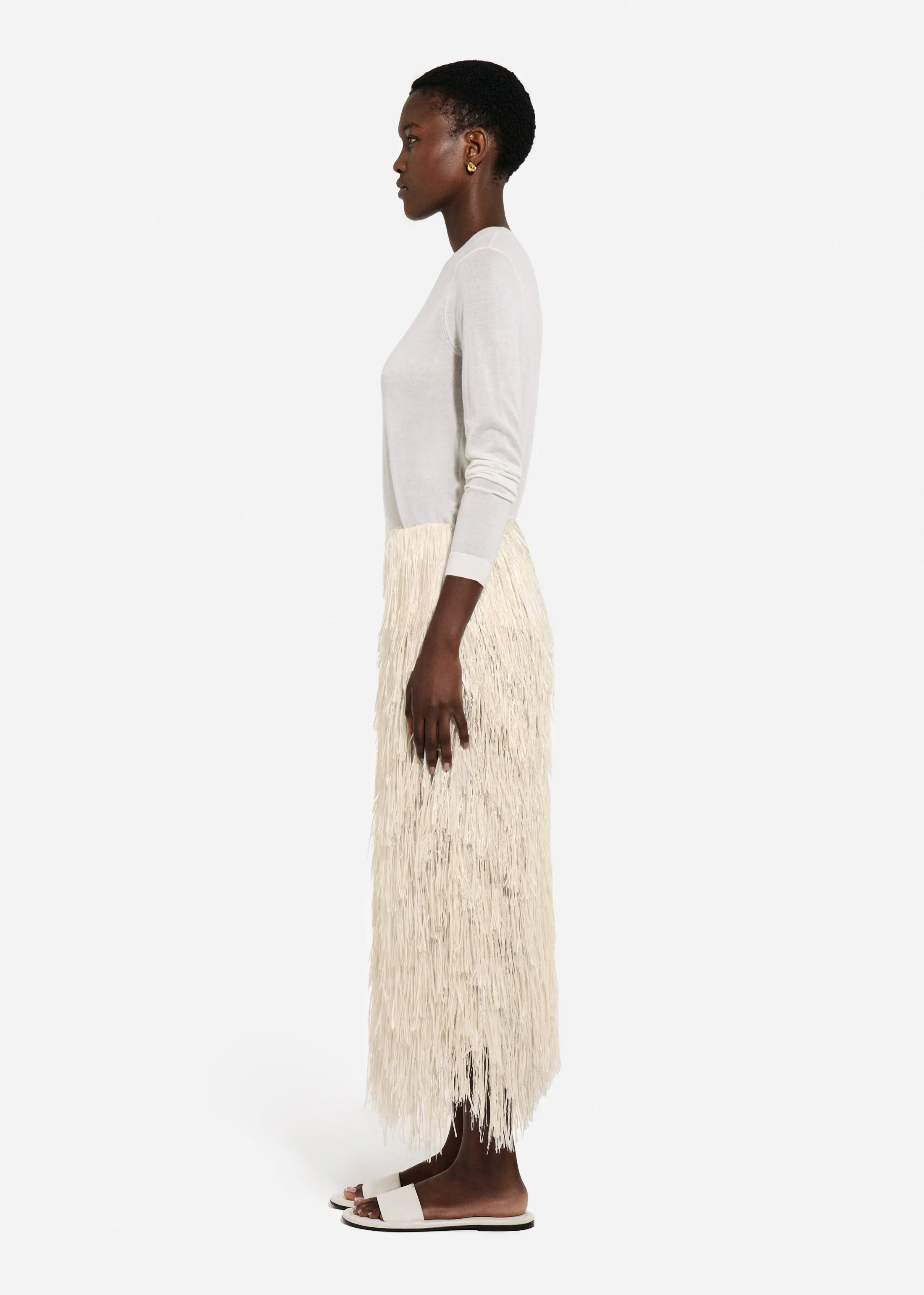 Fringe Skirt - Pearl sold by CO product image thumbnail 5