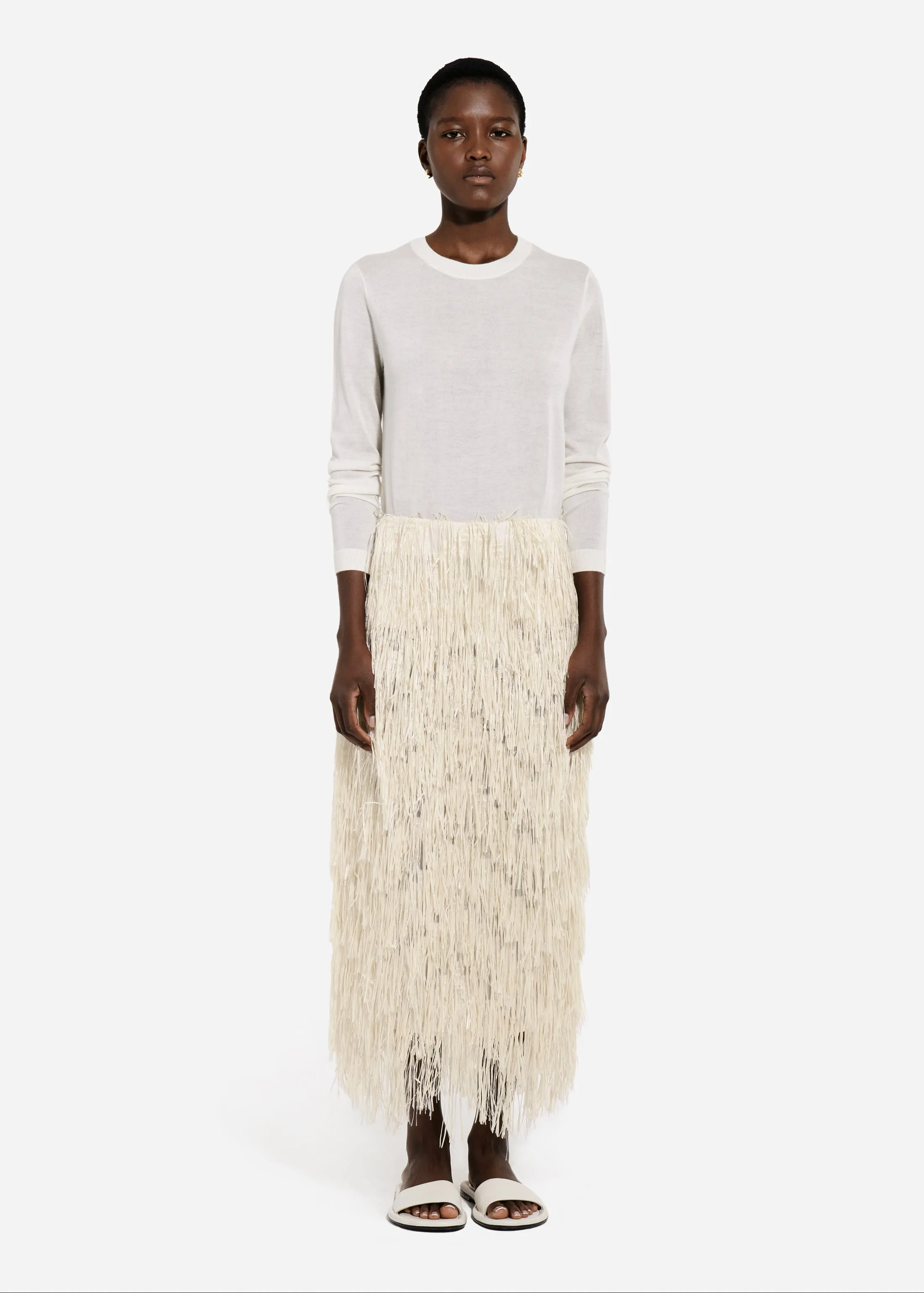Fringe Skirt - Pearl sold by CO product image thumbnail 3