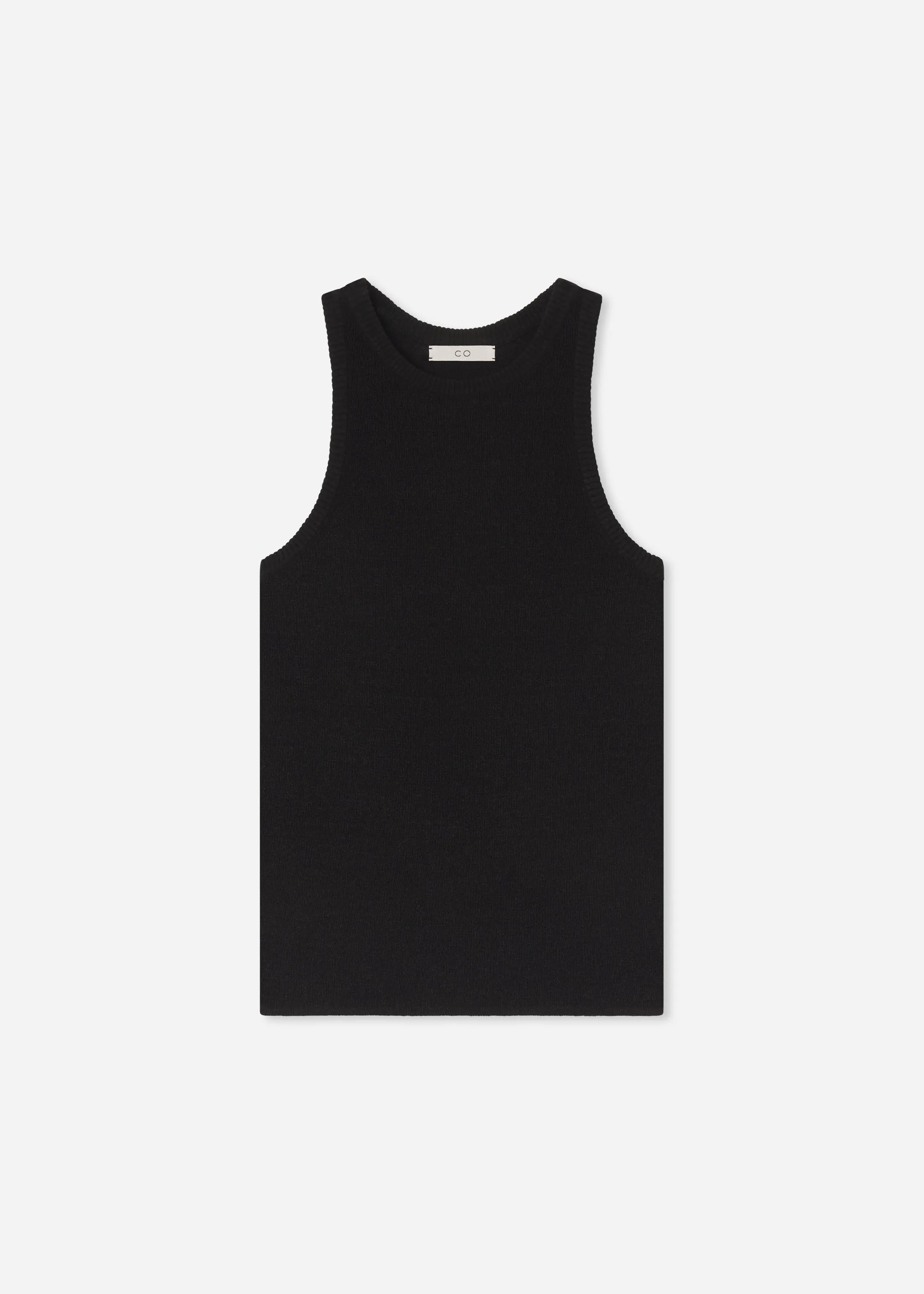 Racerback Tank in Silk Linen - Black sold by CO product image thumbnail 4